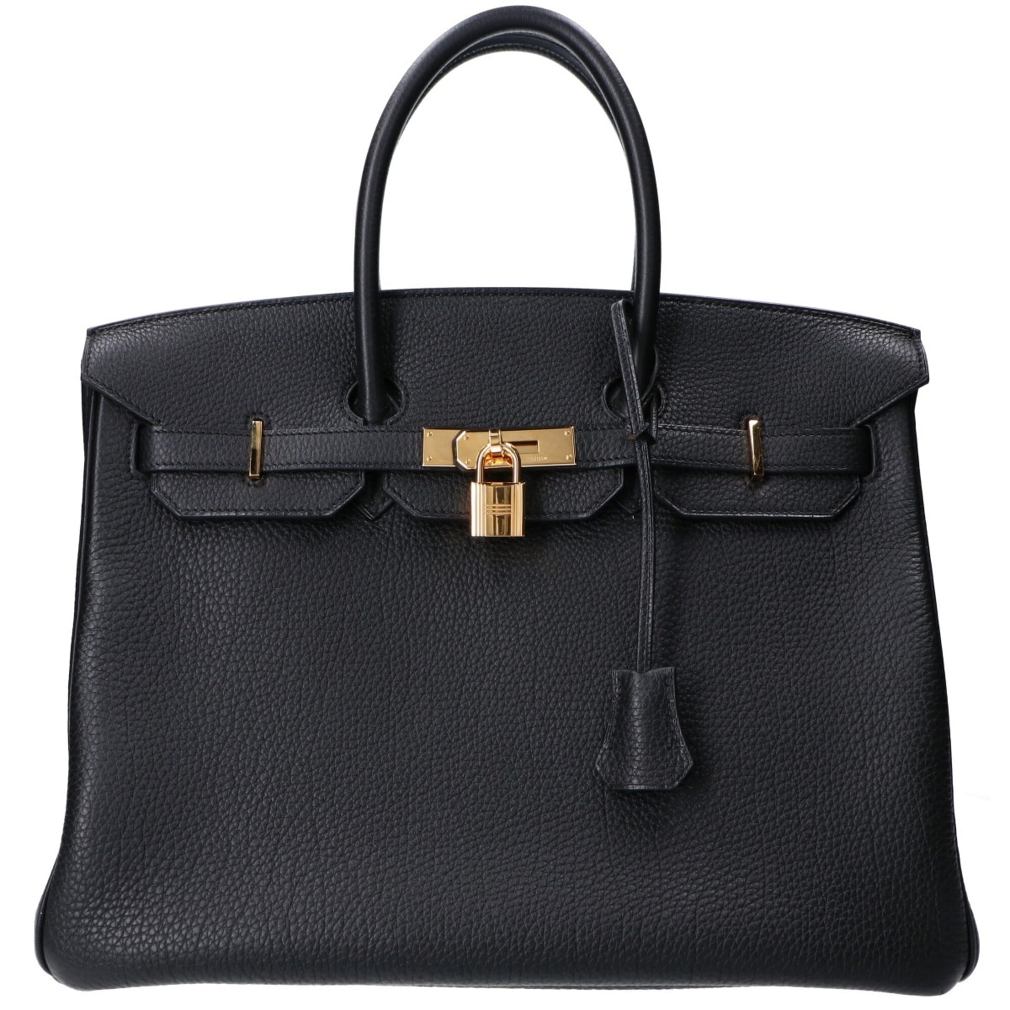 Hermes Noir Togo Leather Handbag (Pre-Owned)