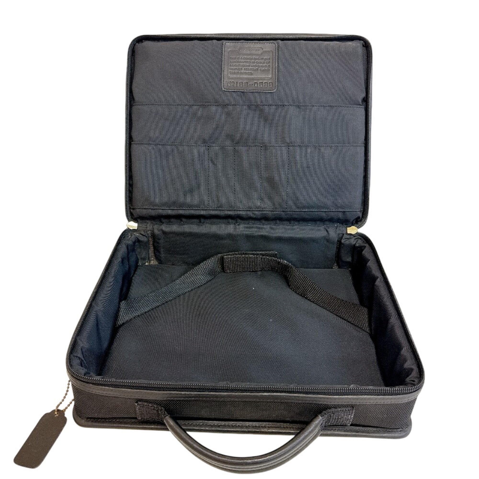 Coach Black Leather Briefcase (Pre-Owned)
