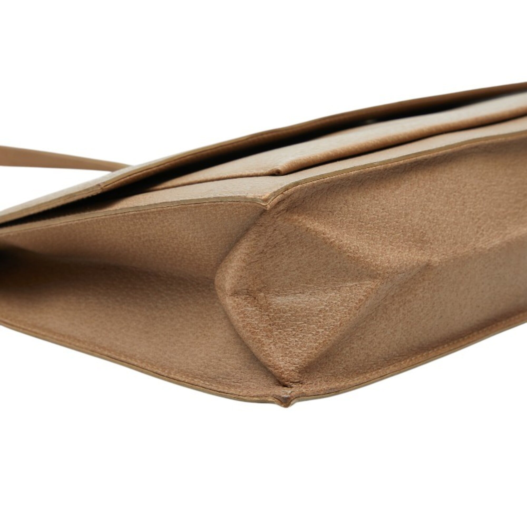 Gucci Beige Leather Handbag Shoulder Bag (Pre-Owned)