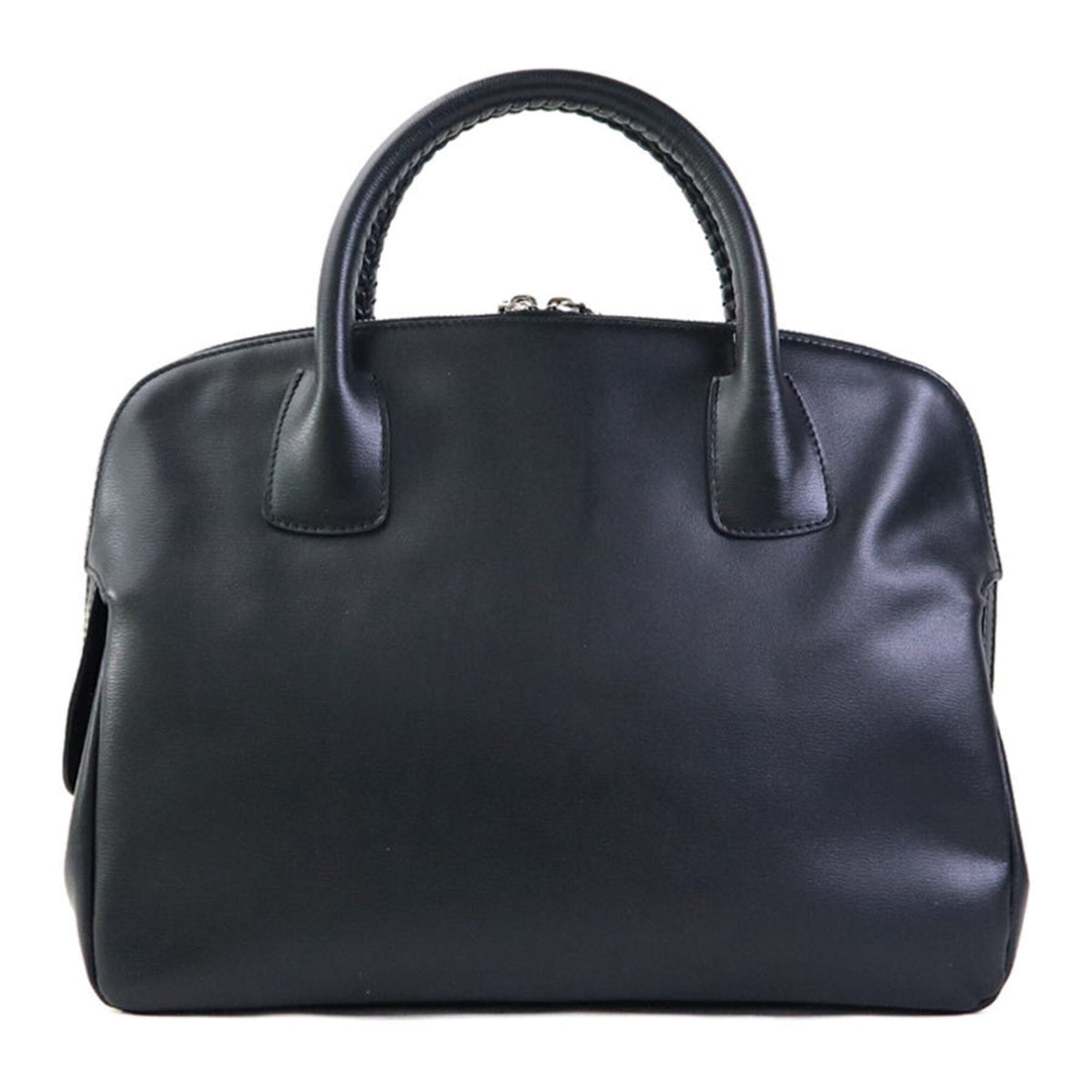 Bally Black Leather Handbag Shoulder Bag (Pre-Owned)