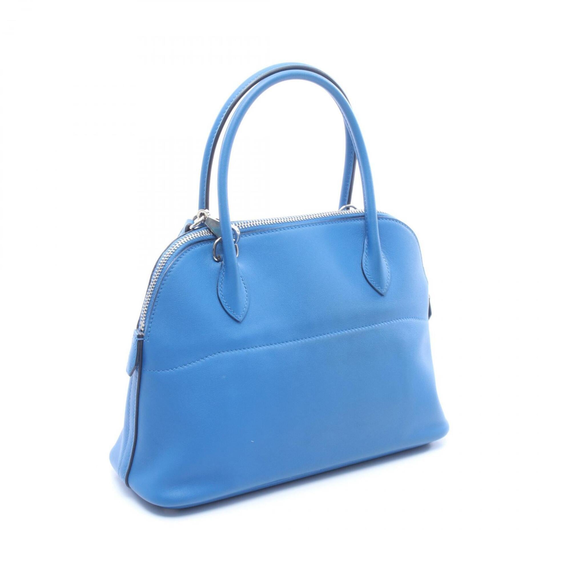 Hermes Blue Swift Leather Handbag (Pre-Owned)