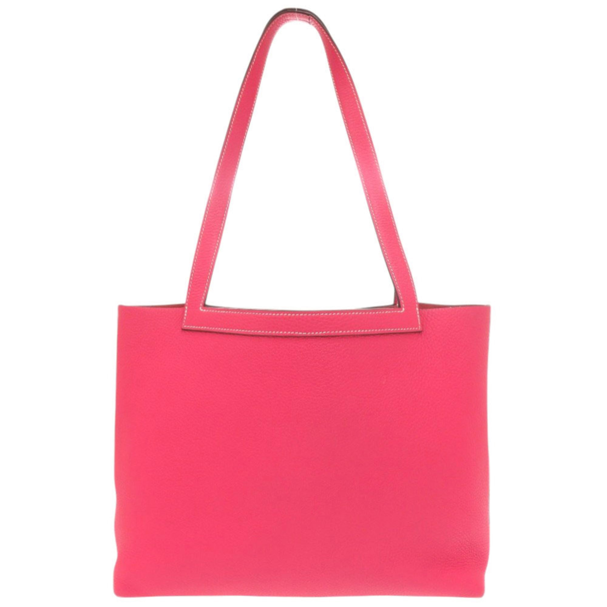 Hermes Pink Taurillon Clemence Leather Tote Bag (Pre-Owned)