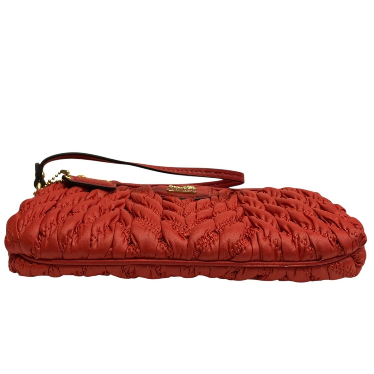 Coach Red Color Nylon Handbag Pouch (Pre-Owned)