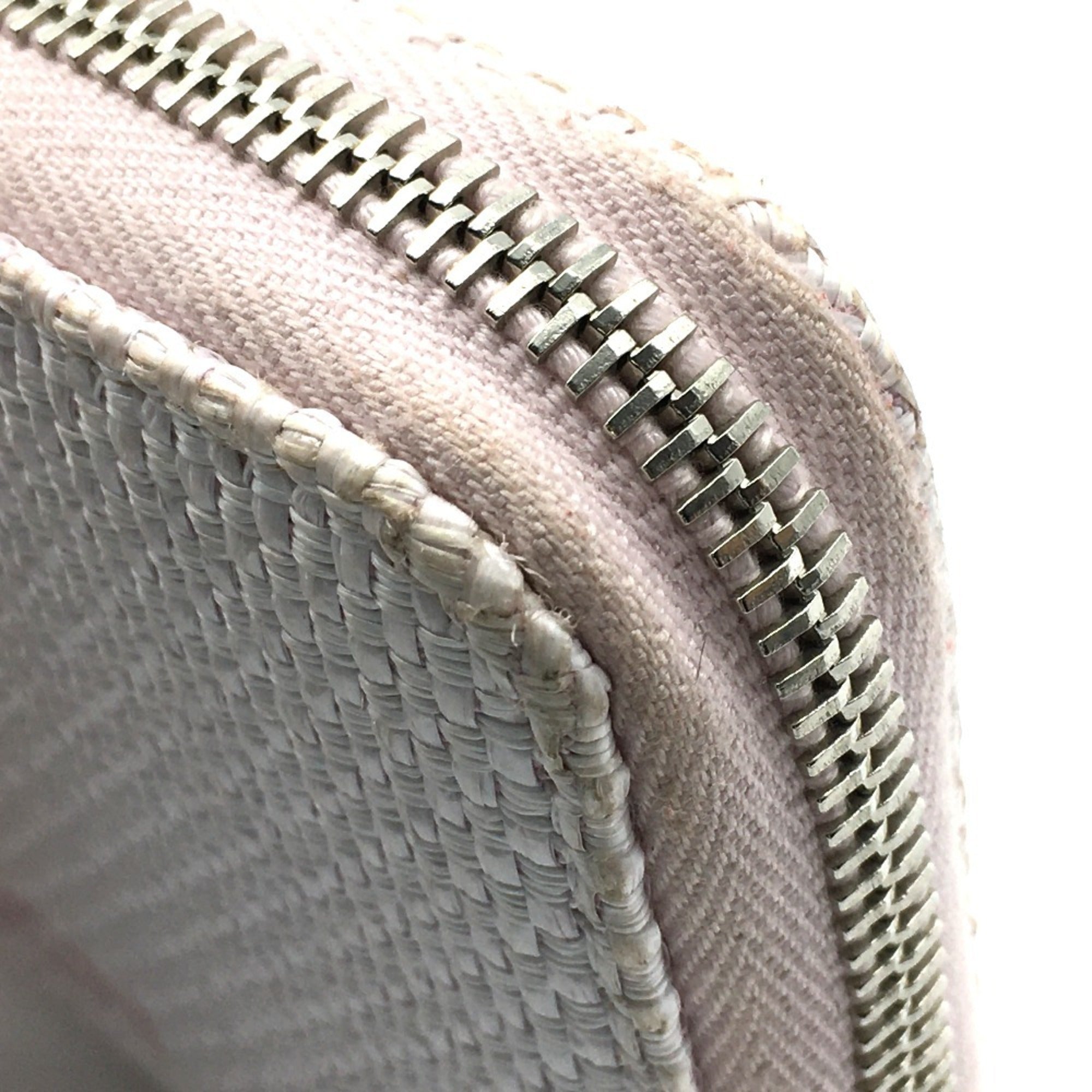 Chanel Deauville Pink Tweed Leather Long Wallet (Bi-Fold) (Pre-Owned)