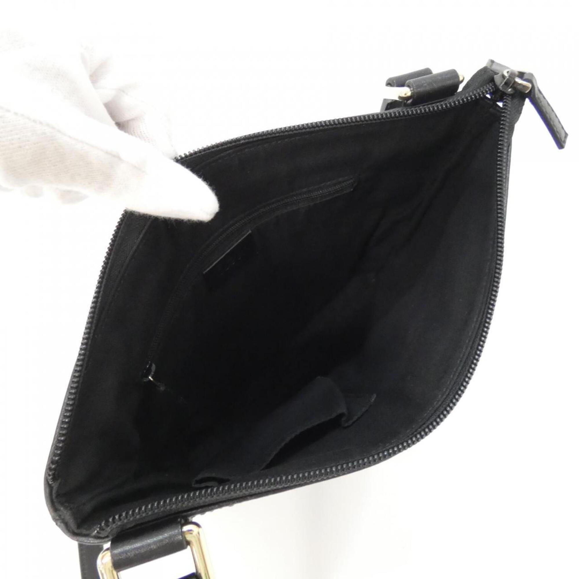Gucci Black Leather Shoulder Bag (Pre-Owned)