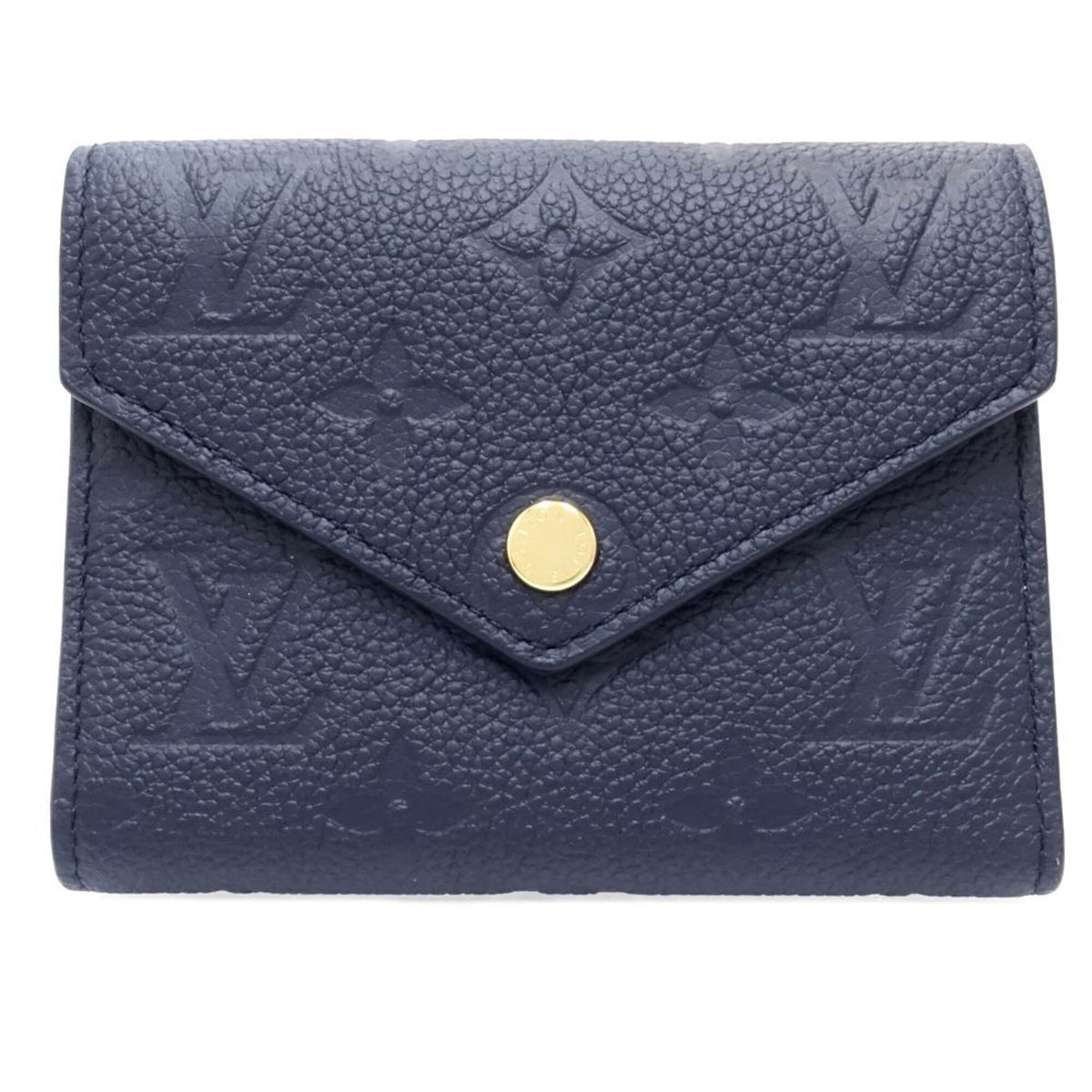 Louis Vuitton Monogram Empreinte Navy Monogram Empreinte Wallet (Tri-Fold) (Pre-Owned)
