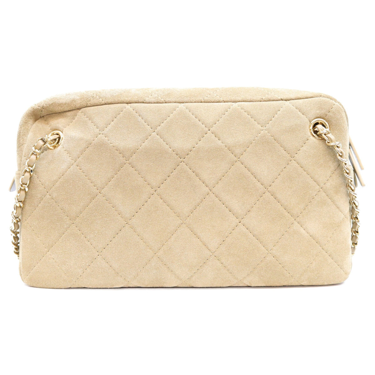 Chanel Beige Suede Shoulder Bag (Pre-Owned)
