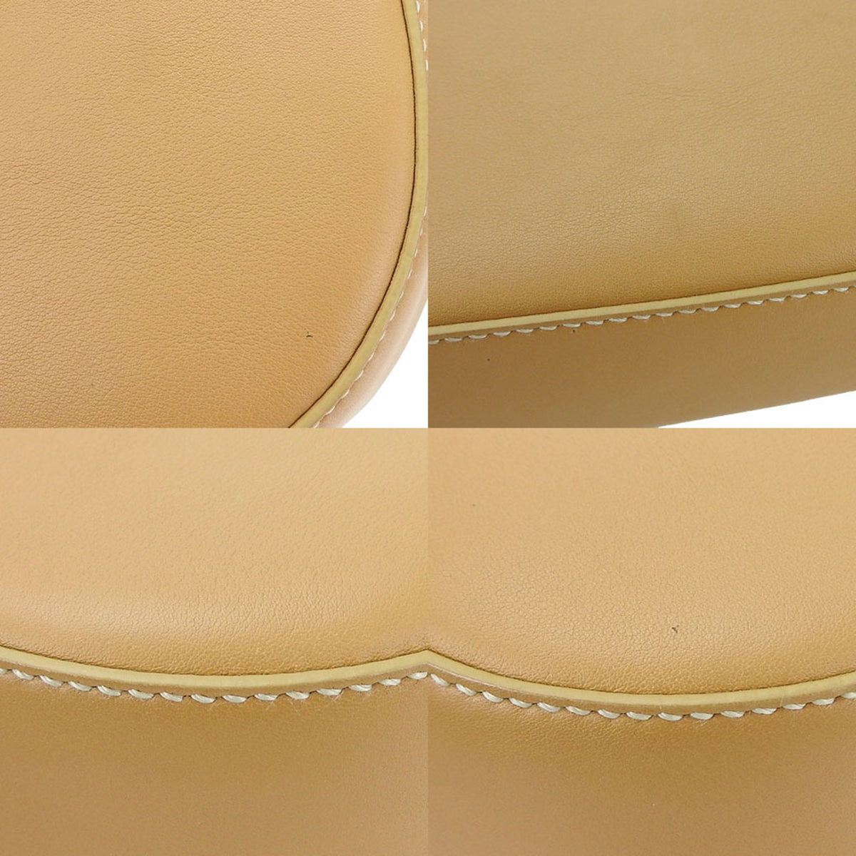 Salvatore Ferragamo Gancini Camel Leather Shoulder Bag (Pre-Owned)