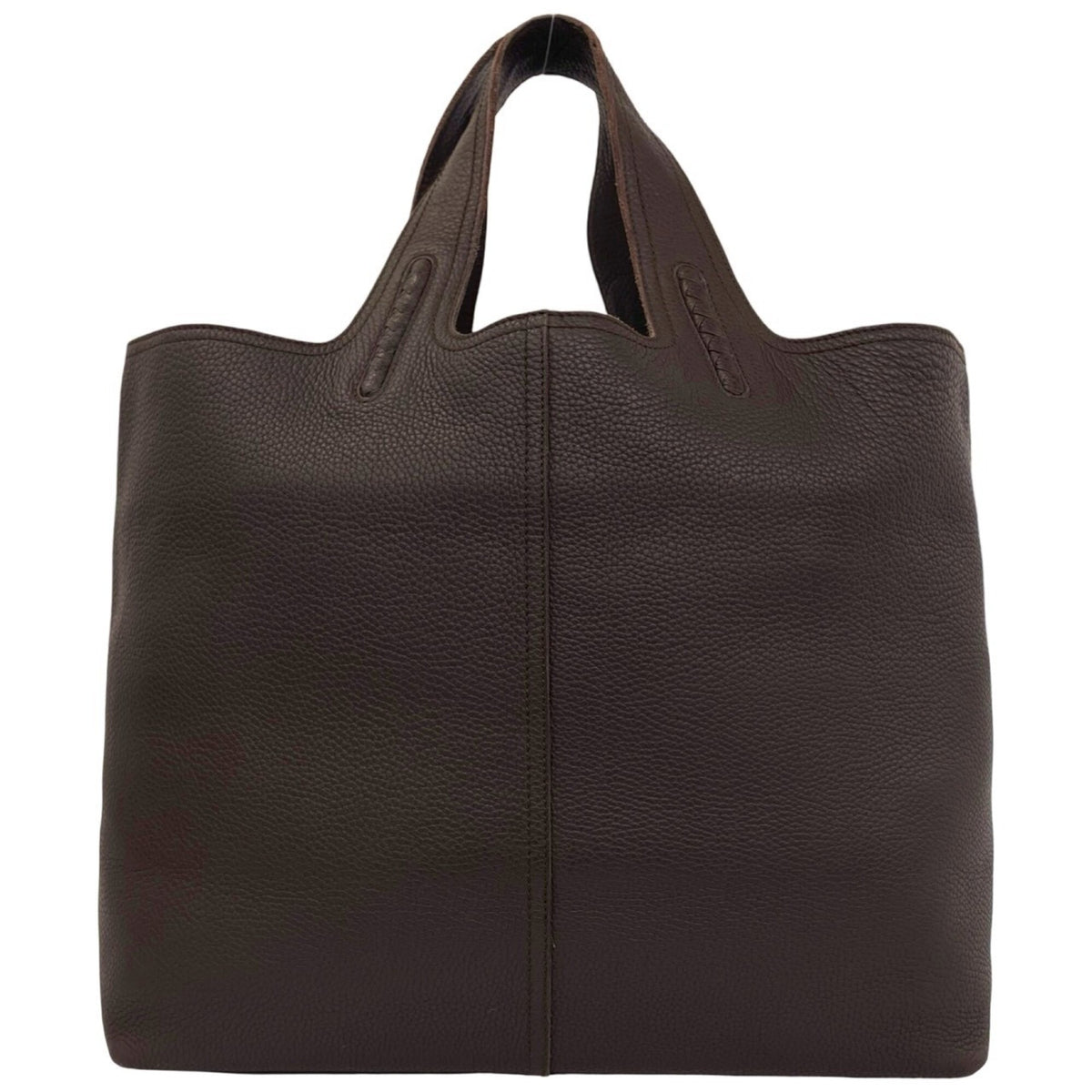 Bottega Veneta Brown Leather Handbag Tote Bag (Pre-Owned)