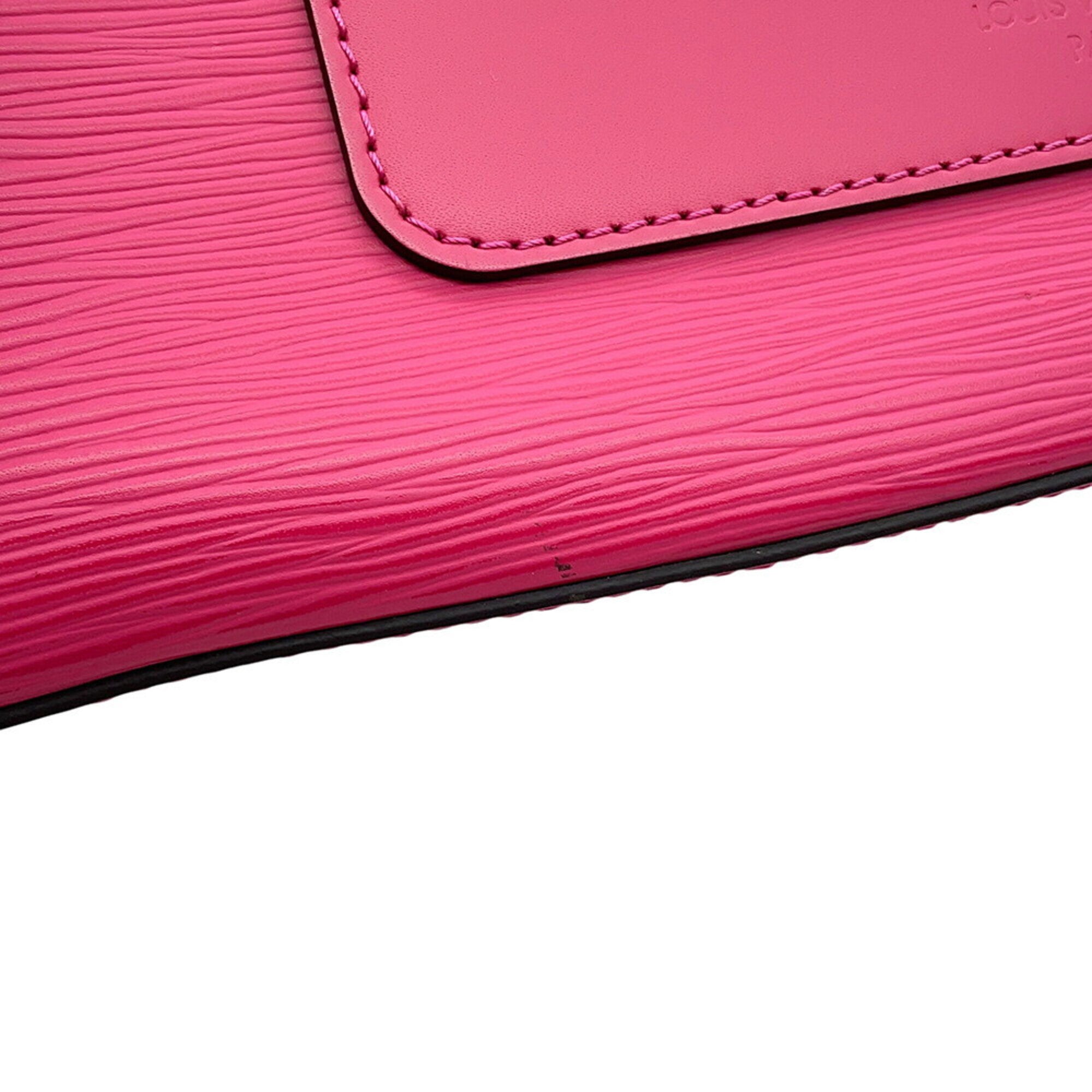 Louis Vuitton Epi Black Hot Pink Epi Leather Handbag Shoulder Bag (Pre-Owned)