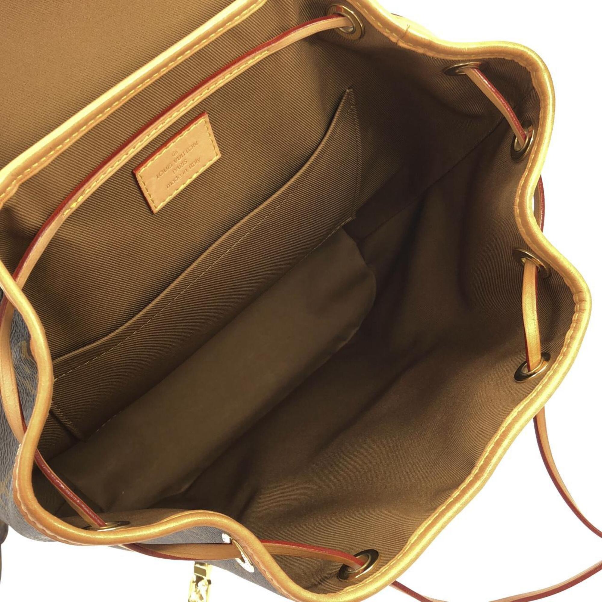 Louis Vuitton Marron Coated Canvas Backpack (Pre-Owned)