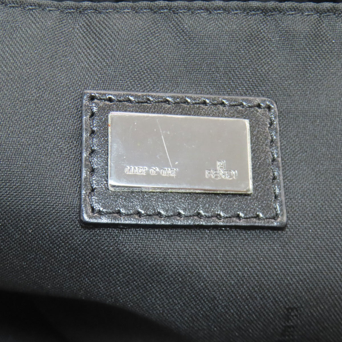 Fendi Zucchino Dark Brown Canvas Tote Bag (Pre-Owned)