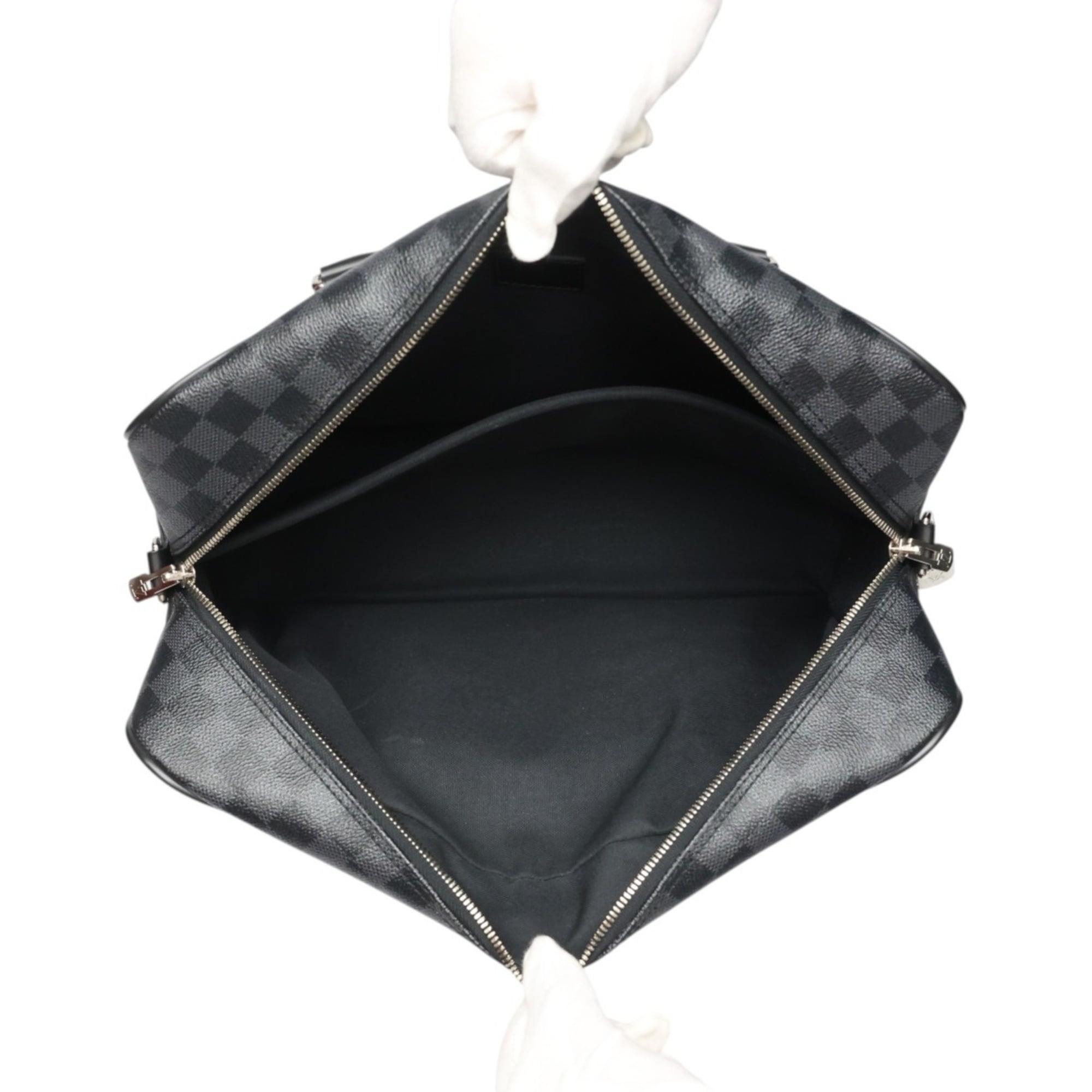 Louis Vuitton Gray Damier Graphite Canvas Shoulder Bag (Pre-Owned)