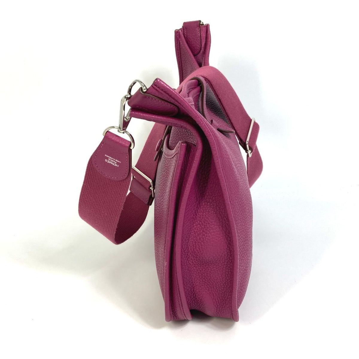 Hermes Purple Tosca Taurillon Clemence Leather Shoulder Bag (Pre-Owned)