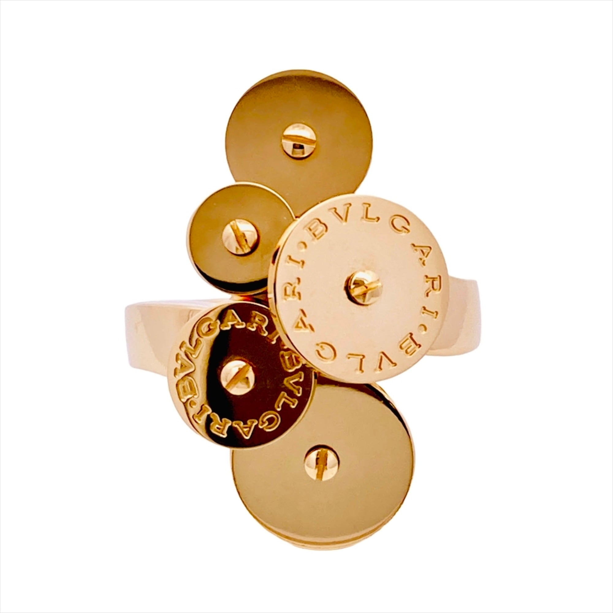 Bvlgari Yellow Gold Yellow Gold (18K) Band Ring (Pre-Owned)