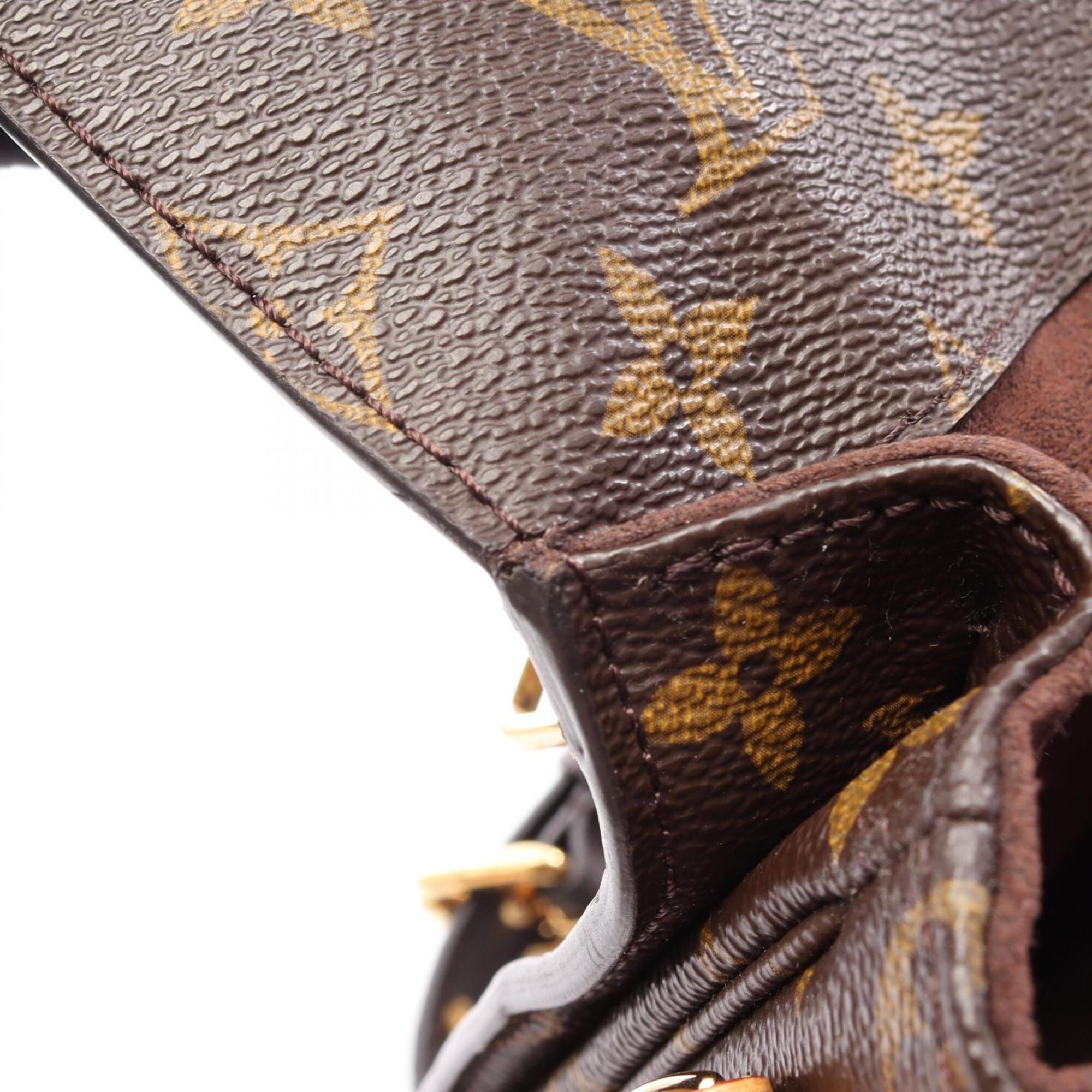 Louis Vuitton Brown Pvc Leather Handbag Pochette (Pre-Owned)