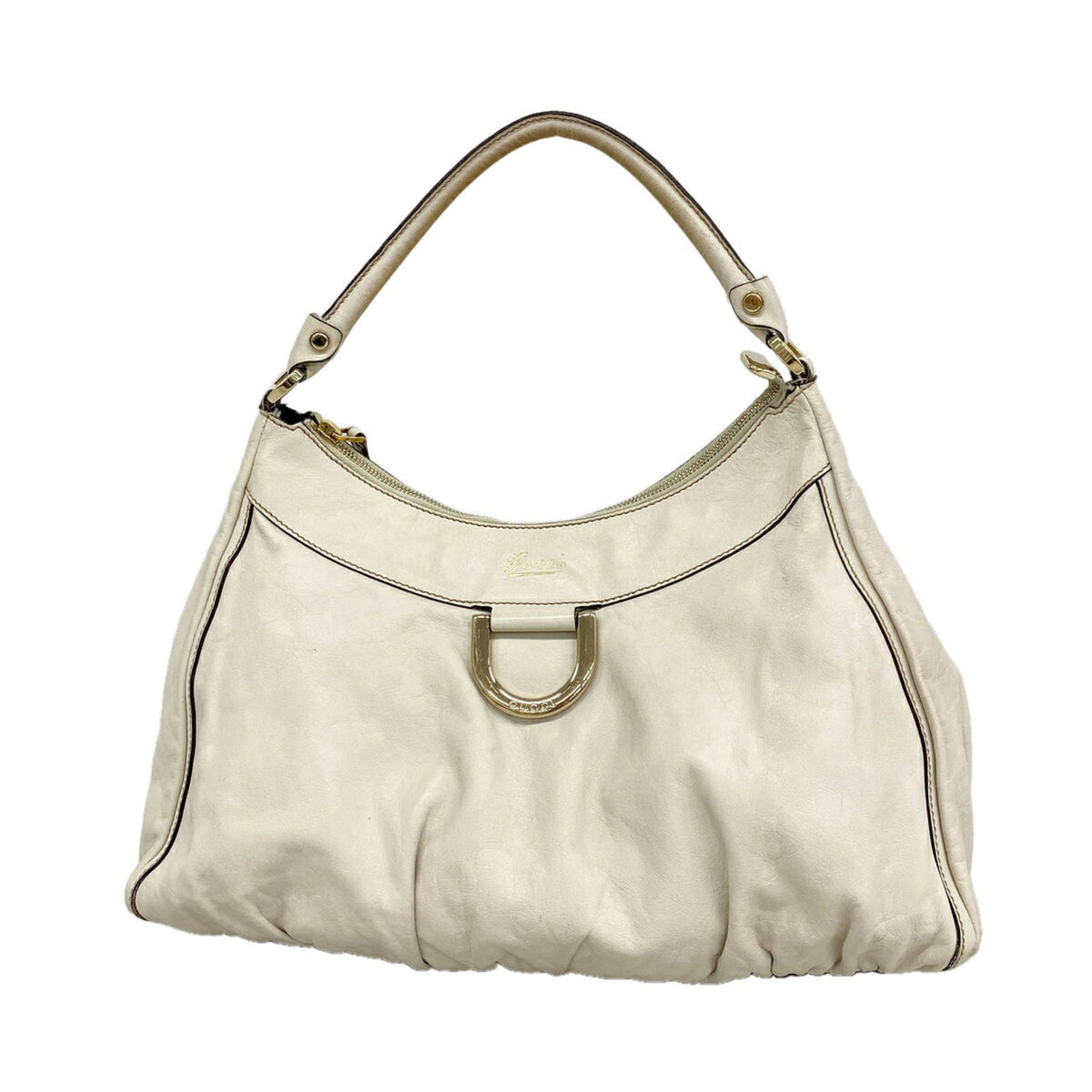Gucci White Leather Shoulder Bag (Pre-Owned)