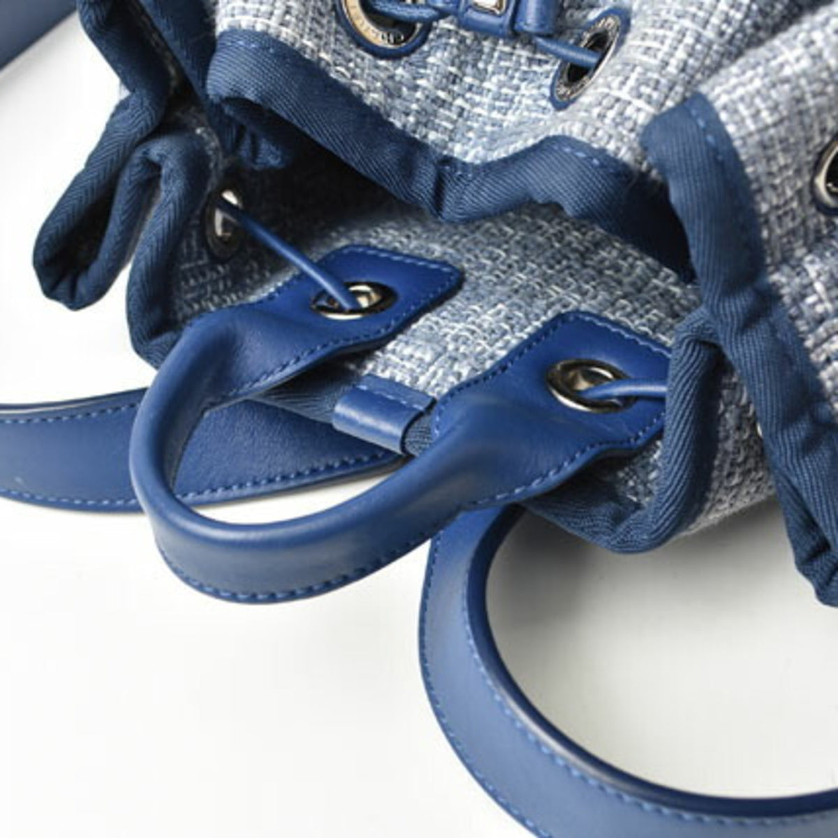Chanel Cotton Canvas Denim Backpack (Pre-Owned)
