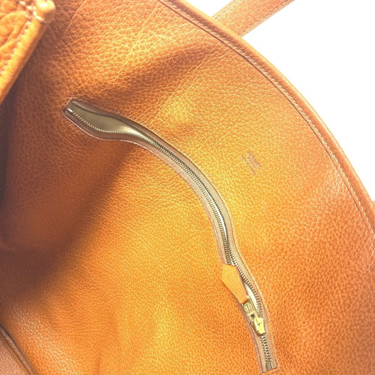 Hermes Galop Brown Leather Shoulder Bag Tote Bag (Pre-Owned)
