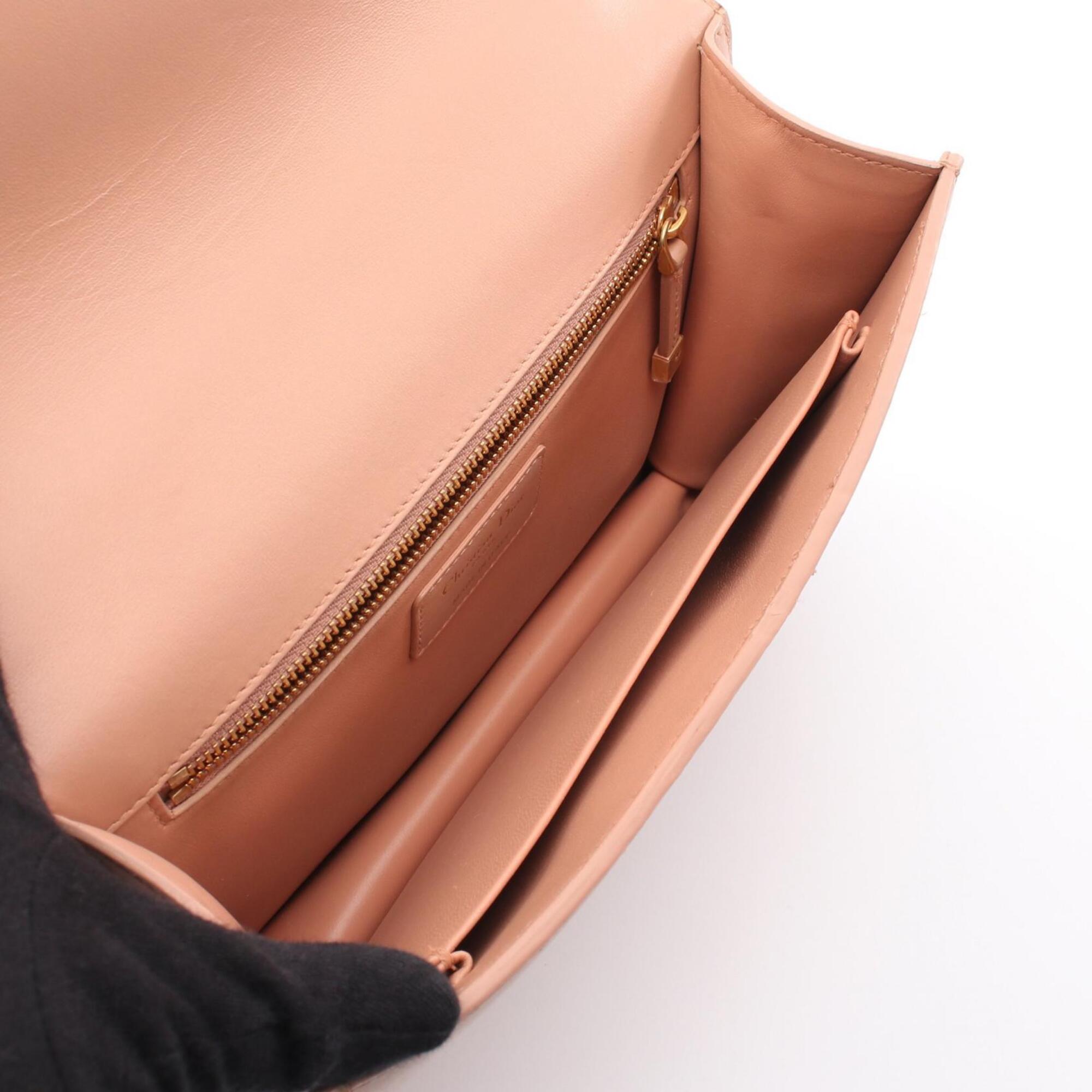 Christian Dior Pink Leather Handbag Shoulder Bag (Pre-Owned)