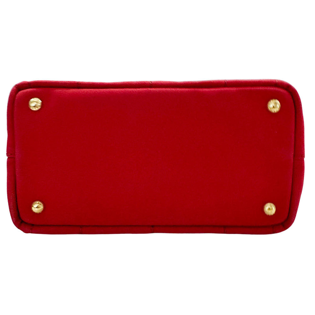 Prada Red Color Canvas Handbag Shoulder Bag (Pre-Owned)