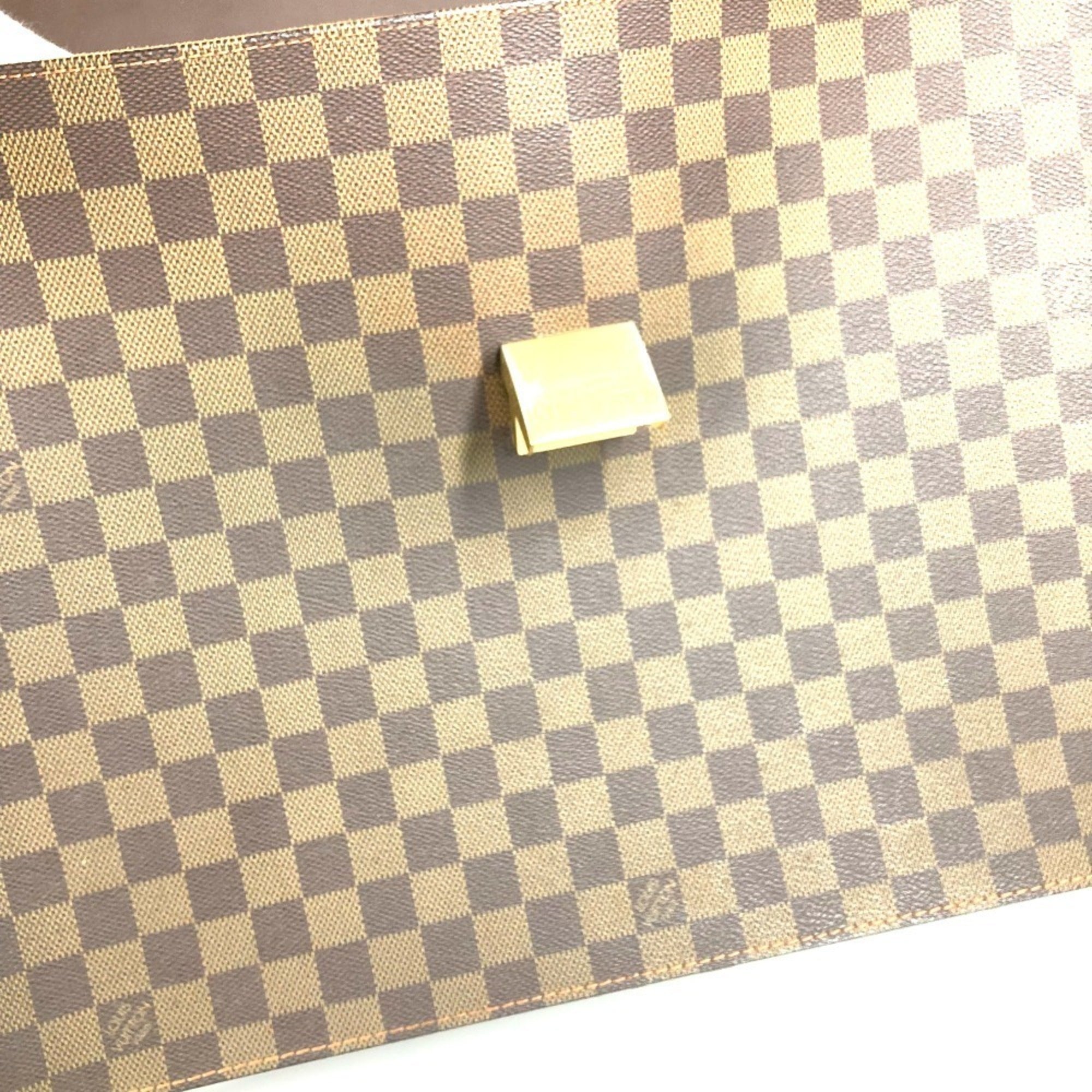 Louis Vuitton Brown Damier Canvas Ebene Damier Canvas Briefcase Handbag (Pre-Owned)