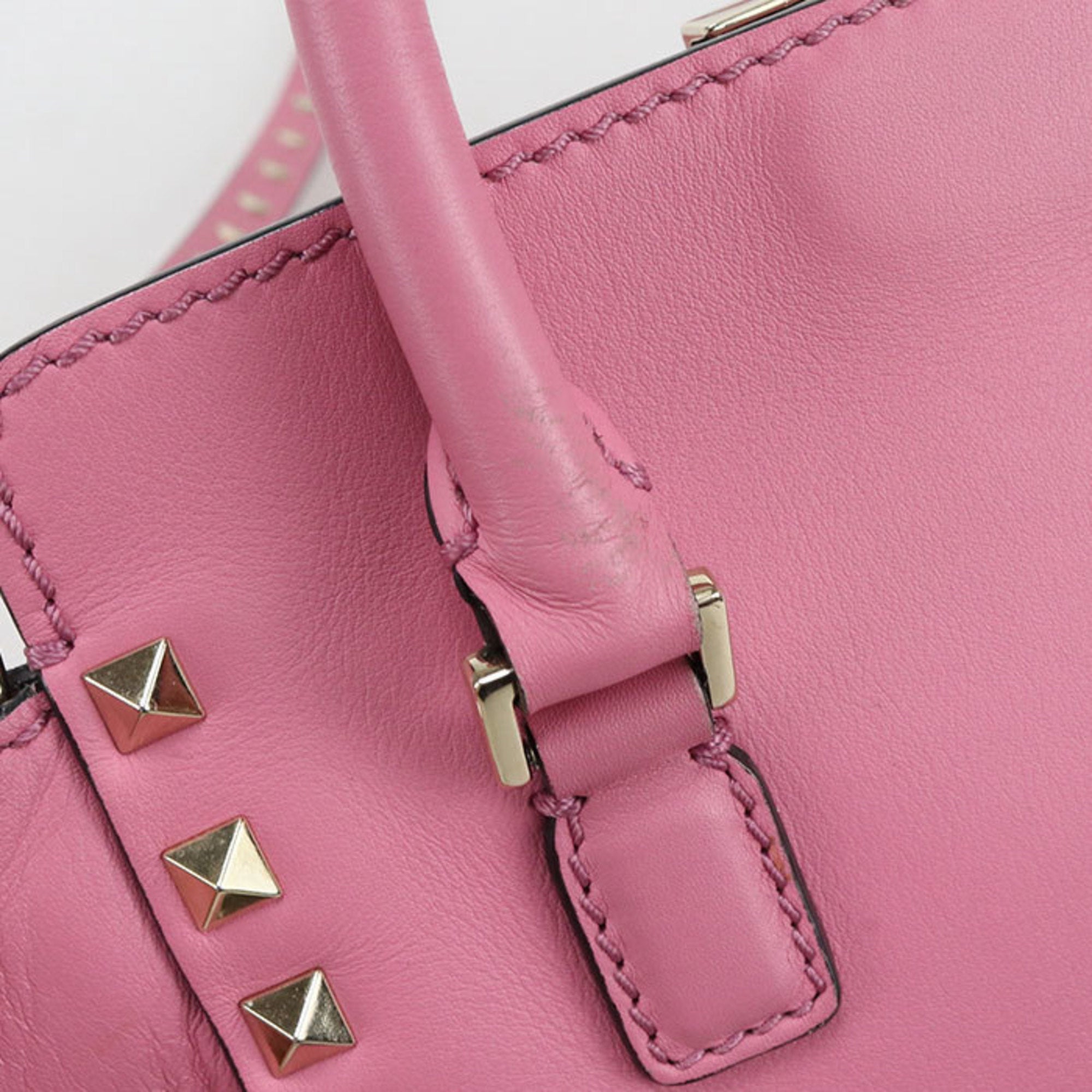 Valentino Garavani Pink Leather Handbag (Pre-Owned)