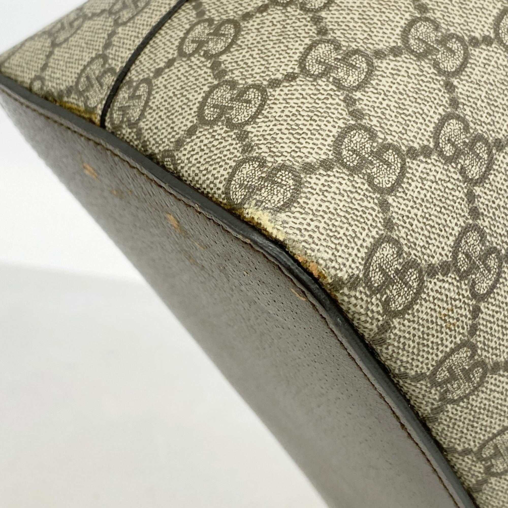 Gucci Brown Pvc Handbag (Pre-Owned)