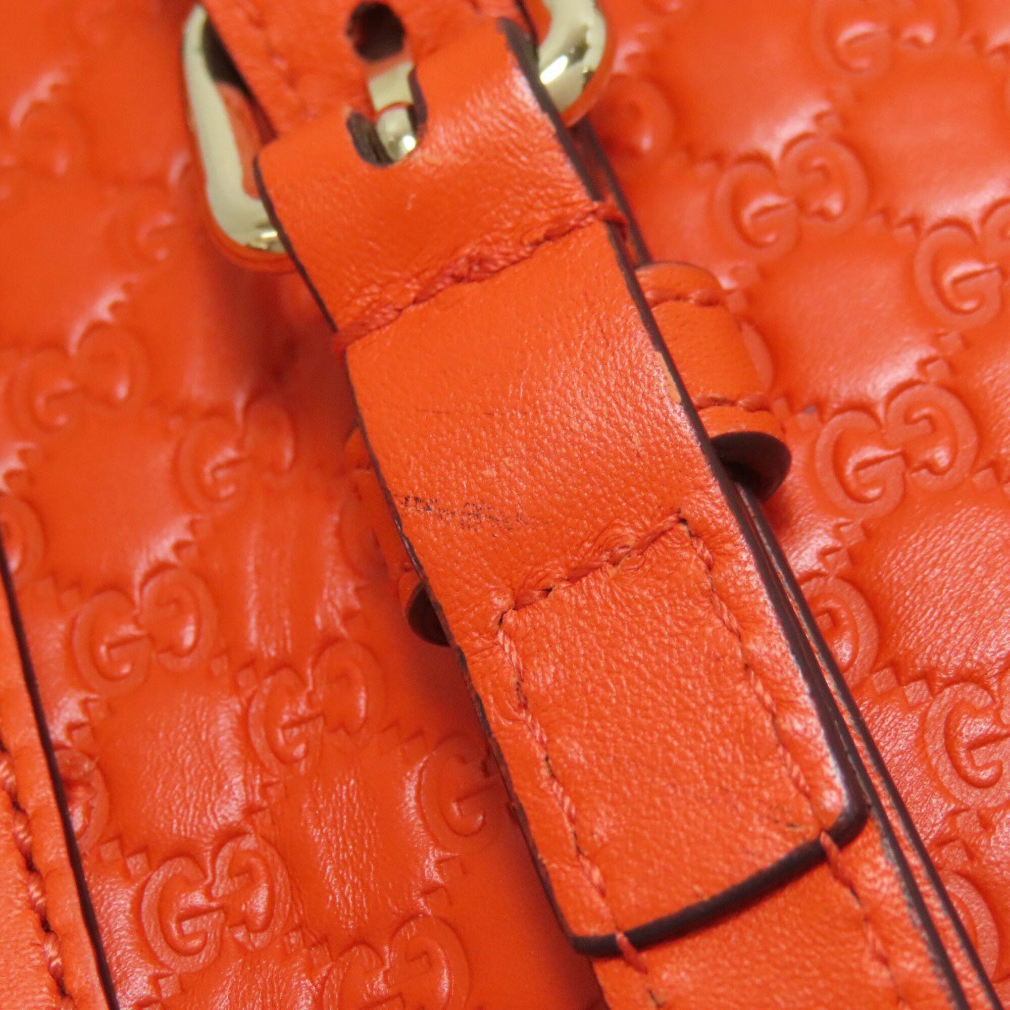 Gucci Orange Leather Handbag (Pre-Owned)