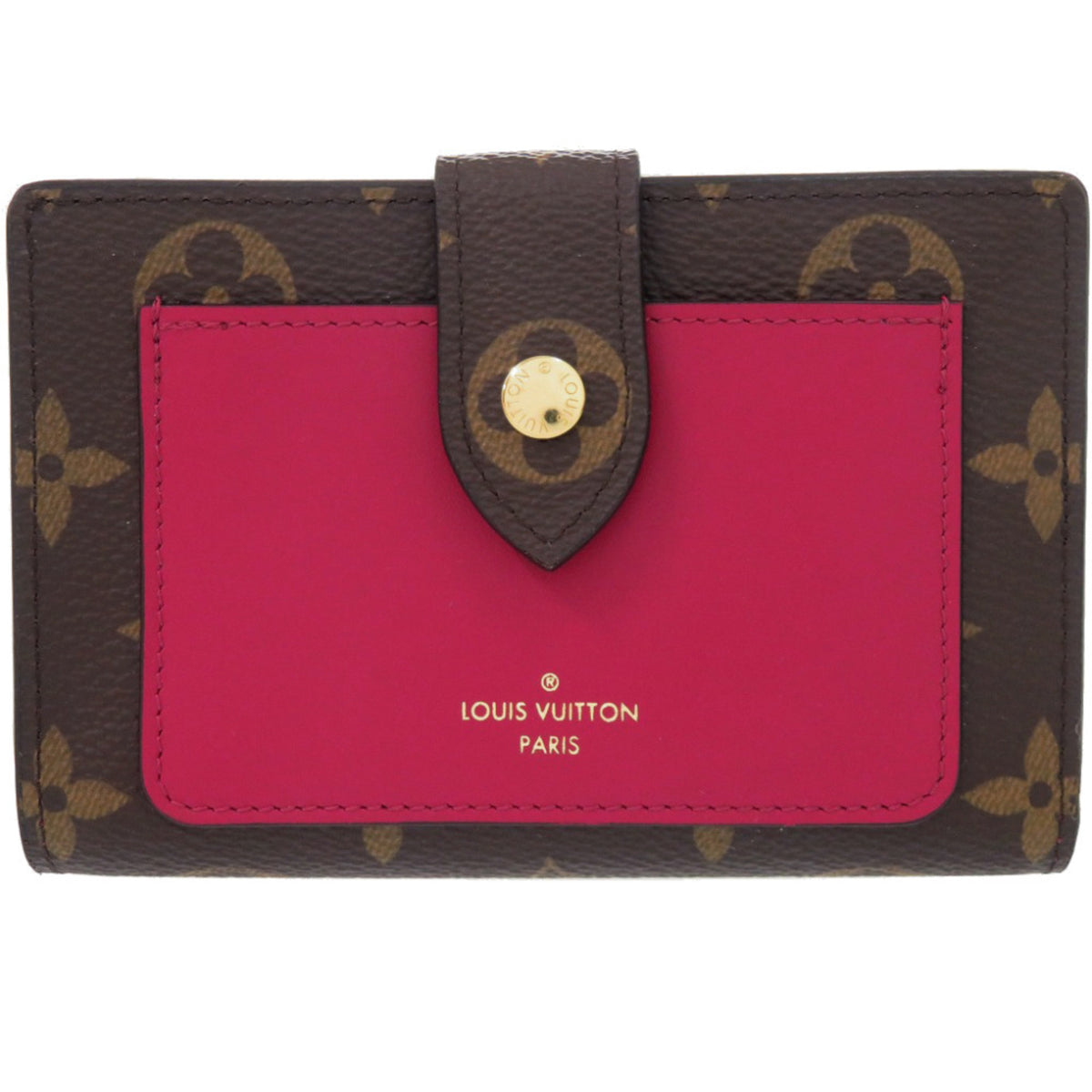 Louis Vuitton Brown Fuchsia Monogram Monogram Wallet (Bi-Fold) (Pre-Owned)