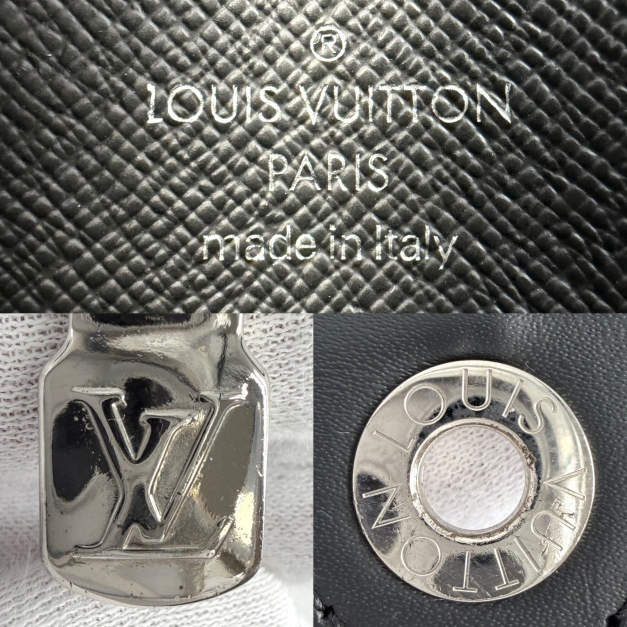 Louis Vuitton Black White Damier Graphite Clutch Bag Pochette (Pre-Owned)