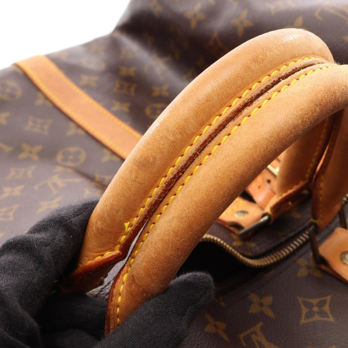 Louis Vuitton Brown Monogram Monogram Leather Boston Bag Handbag (Pre-Owned)