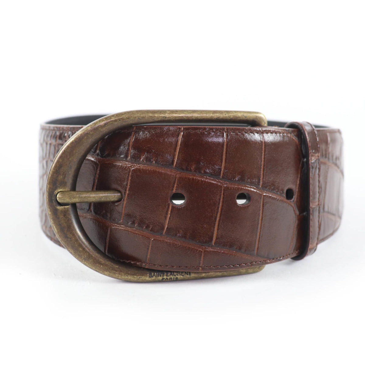 Saint Laurent Brown Standard Belt (Pre-Owned)
