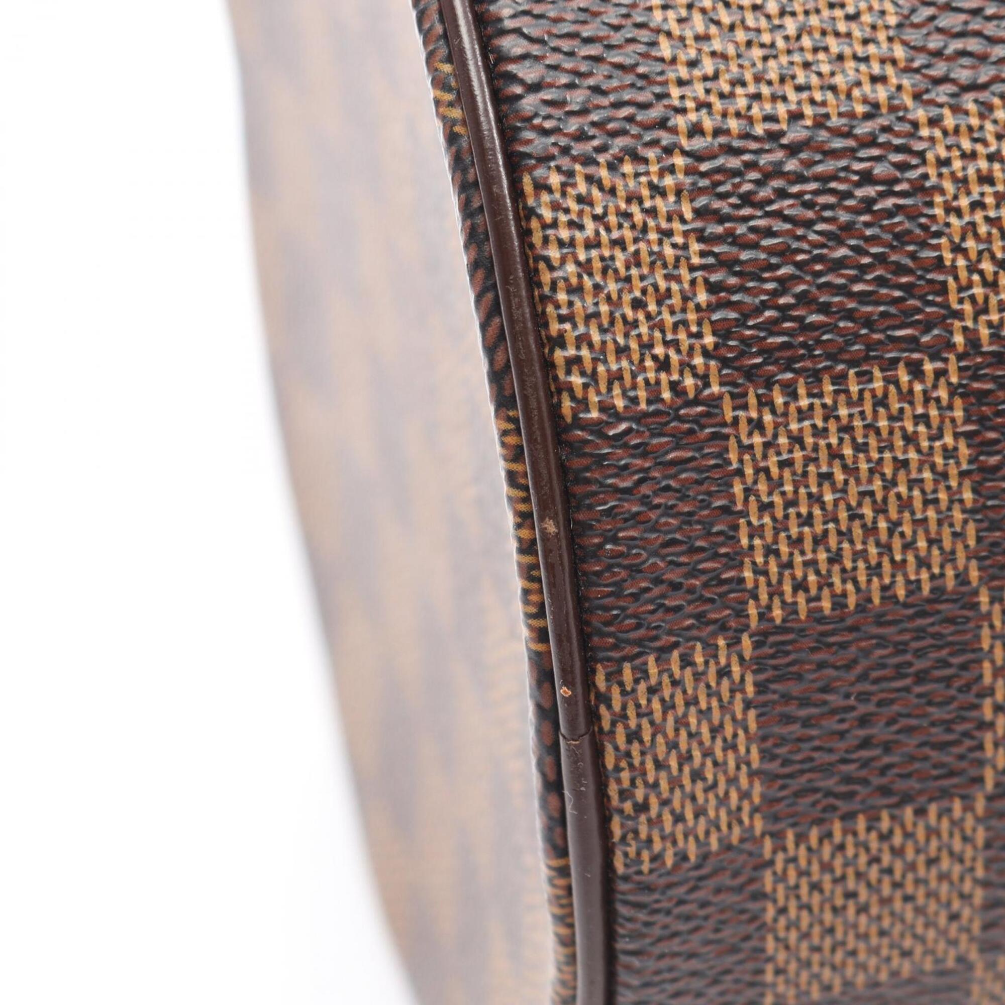 Louis Vuitton Damier Brown Ebene Coated Canvas Leather Handbag (Pre-Owned)