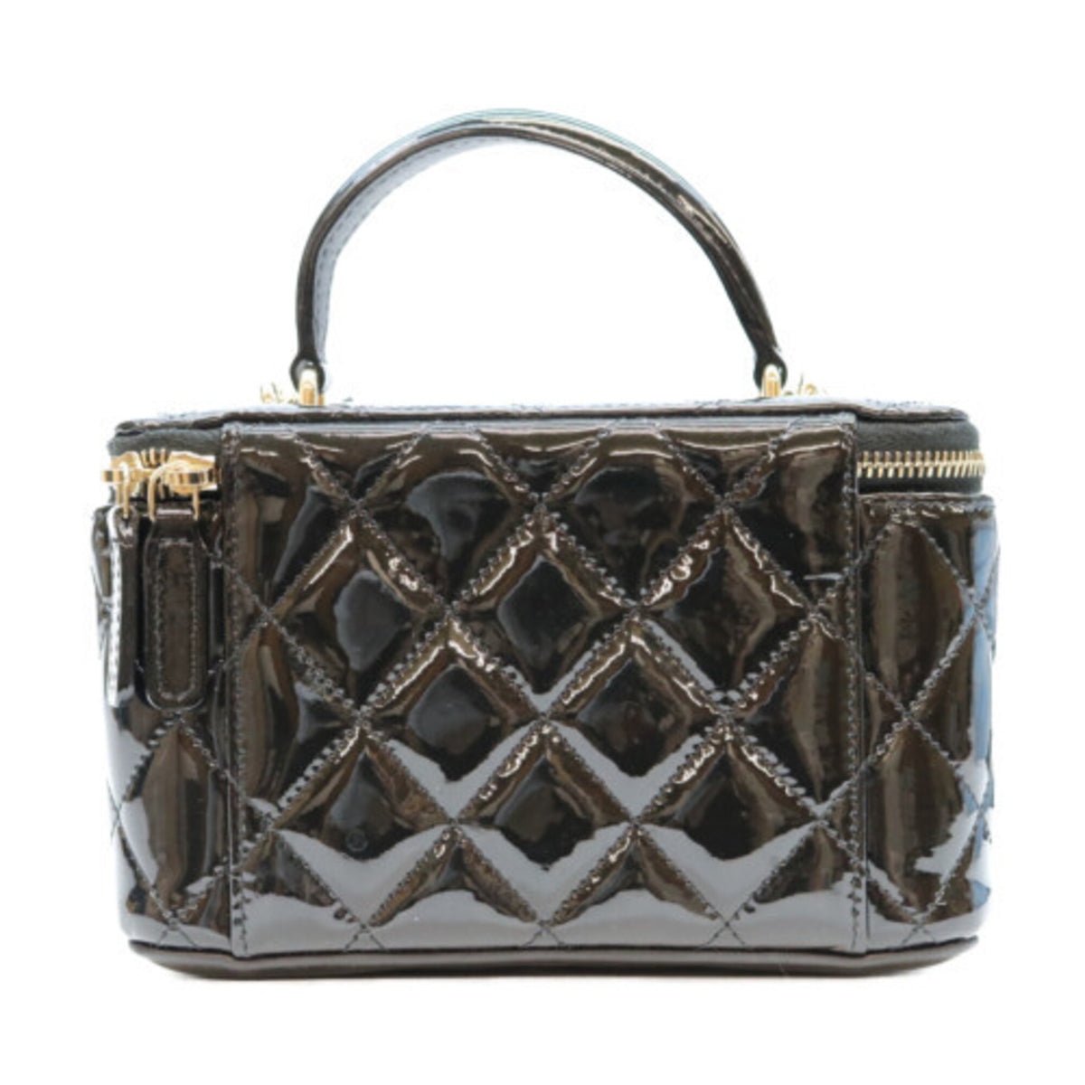 Chanel Black Patent Leather Shoulder Bag (Pre-Owned)