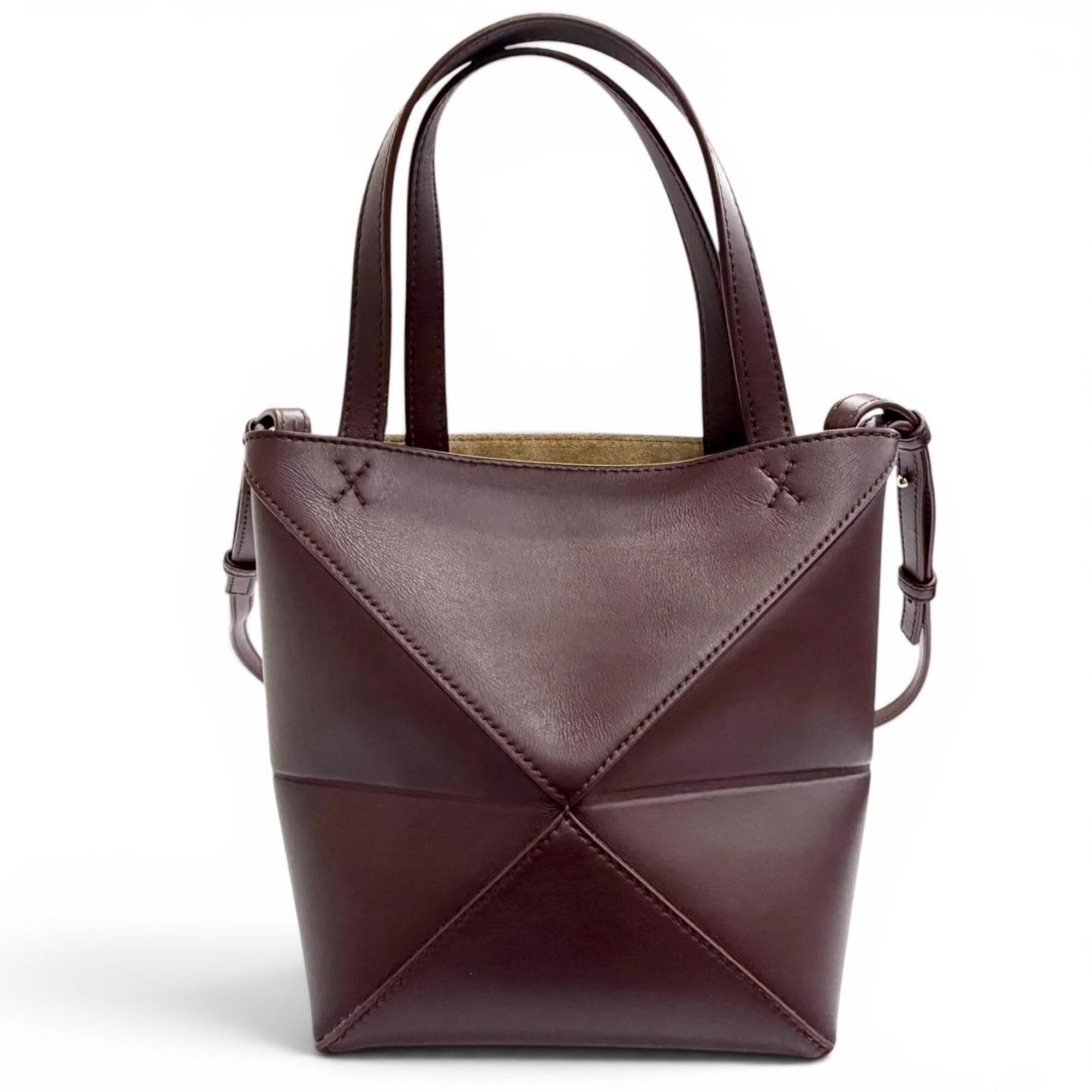 Loewe Burgundy Leather Shoulder Bag (Pre-Owned)
