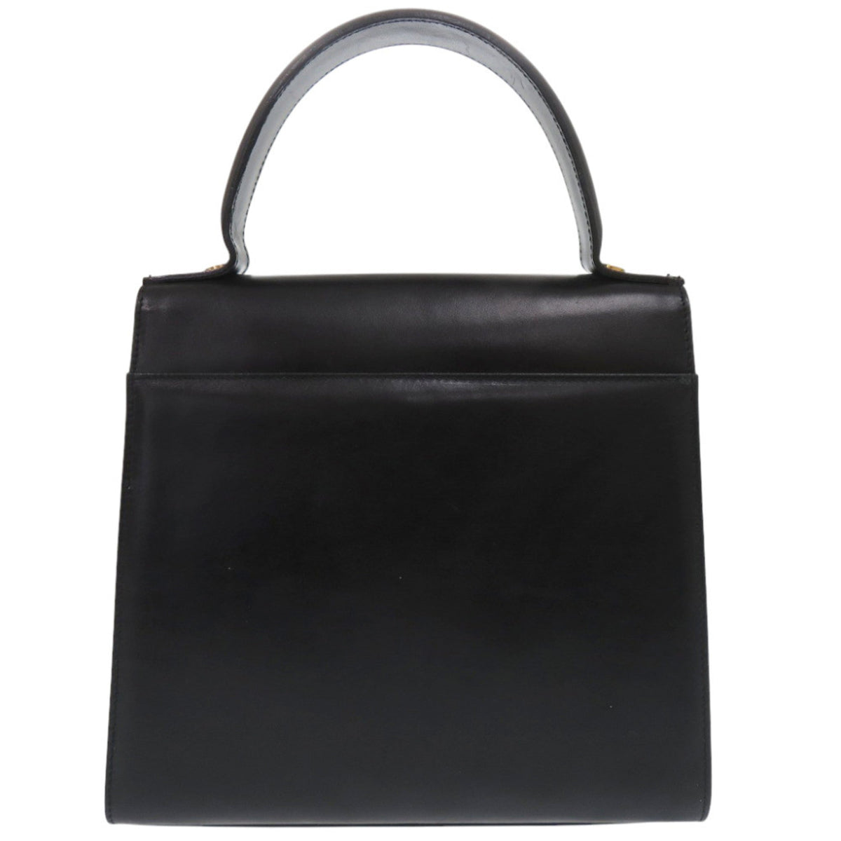 Salvatore Ferragamo Black Leather Handbag (Pre-Owned)