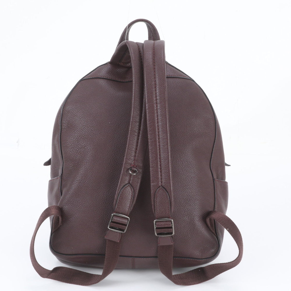 Coach Red Brown Leather Backpack Shoulder Bag (Pre-Owned)