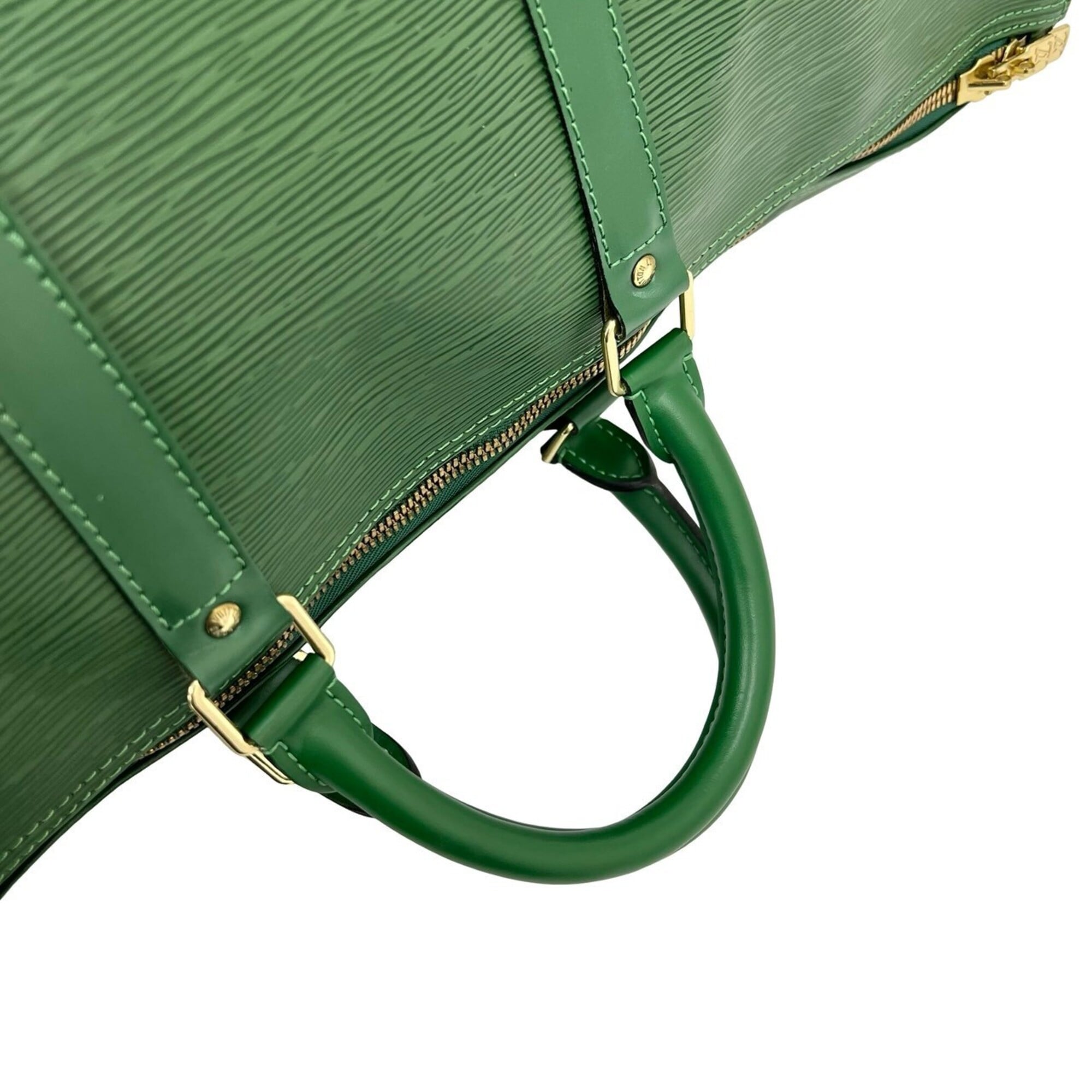 Louis Vuitton Green Leather Boston Bag (Pre-Owned)