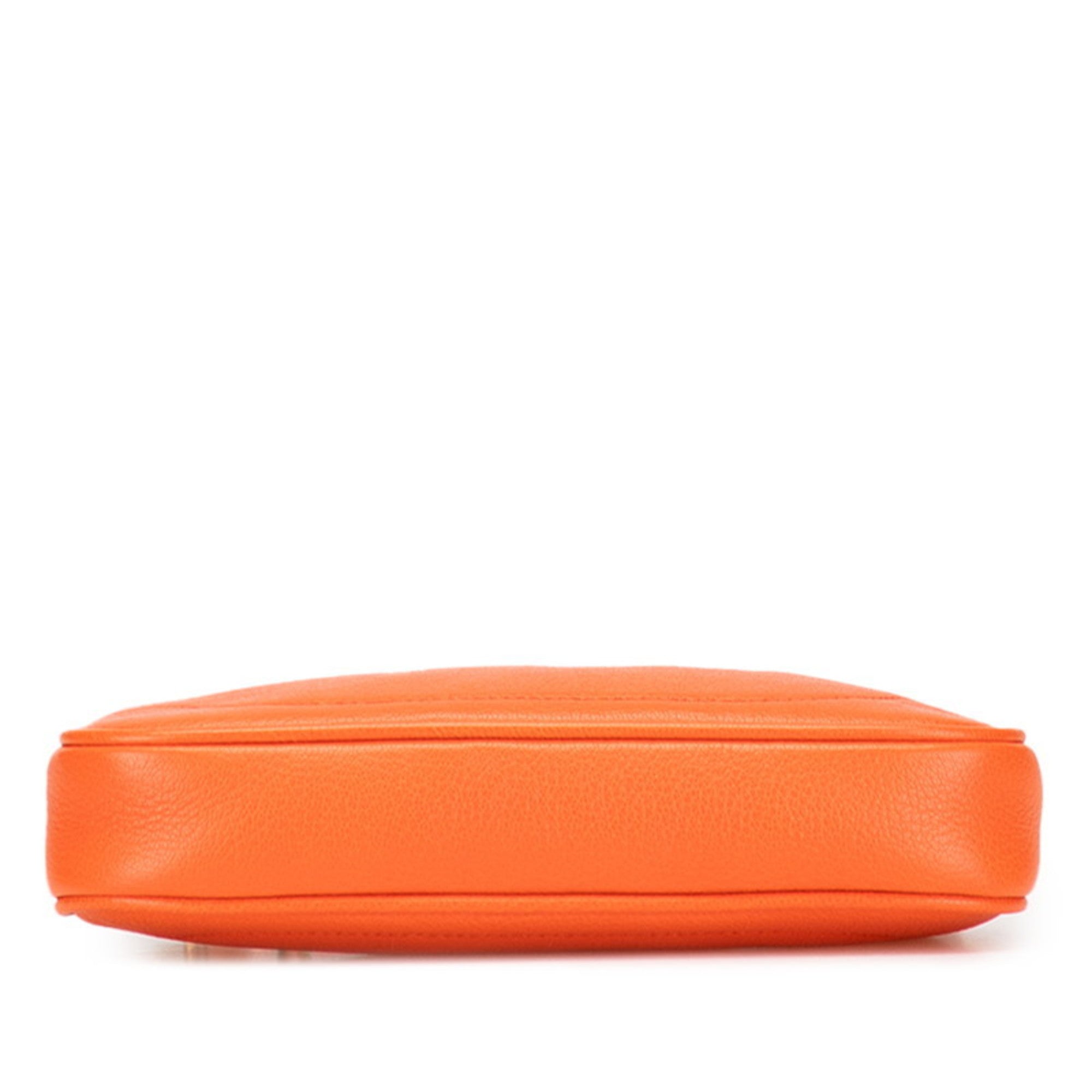 Gucci Gg Marmont Orange Leather Handbag Shoulder Bag (Pre-Owned)