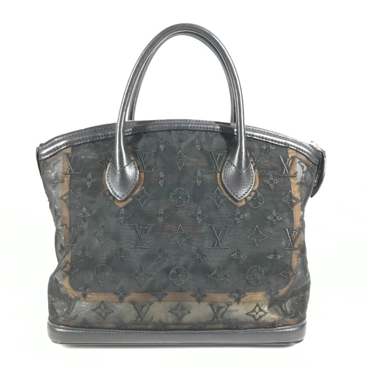 Louis Vuitton Black Monogram Handbag Tote Bag (Pre-Owned)