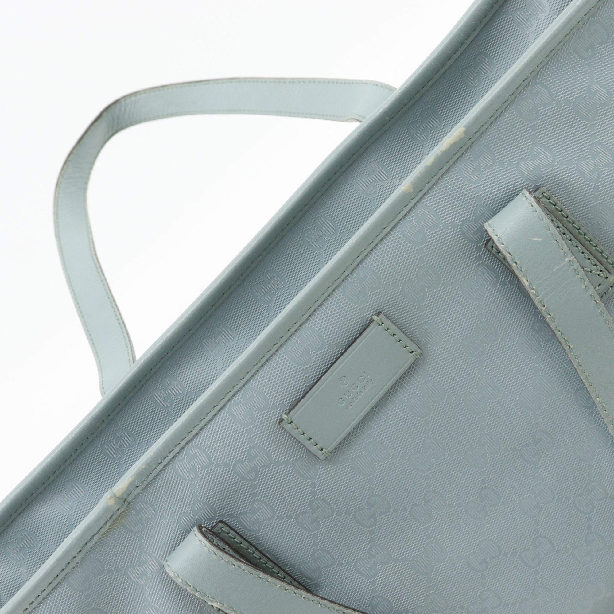Gucci Light Blue Gg Imprimé Tote Bag (Pre-Owned)