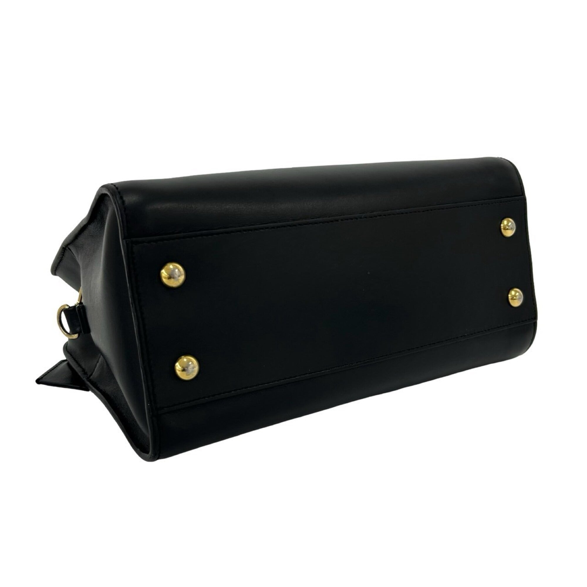 Yves Saint Laurent Black Leather Handbag Shoulder Bag (Pre-Owned)