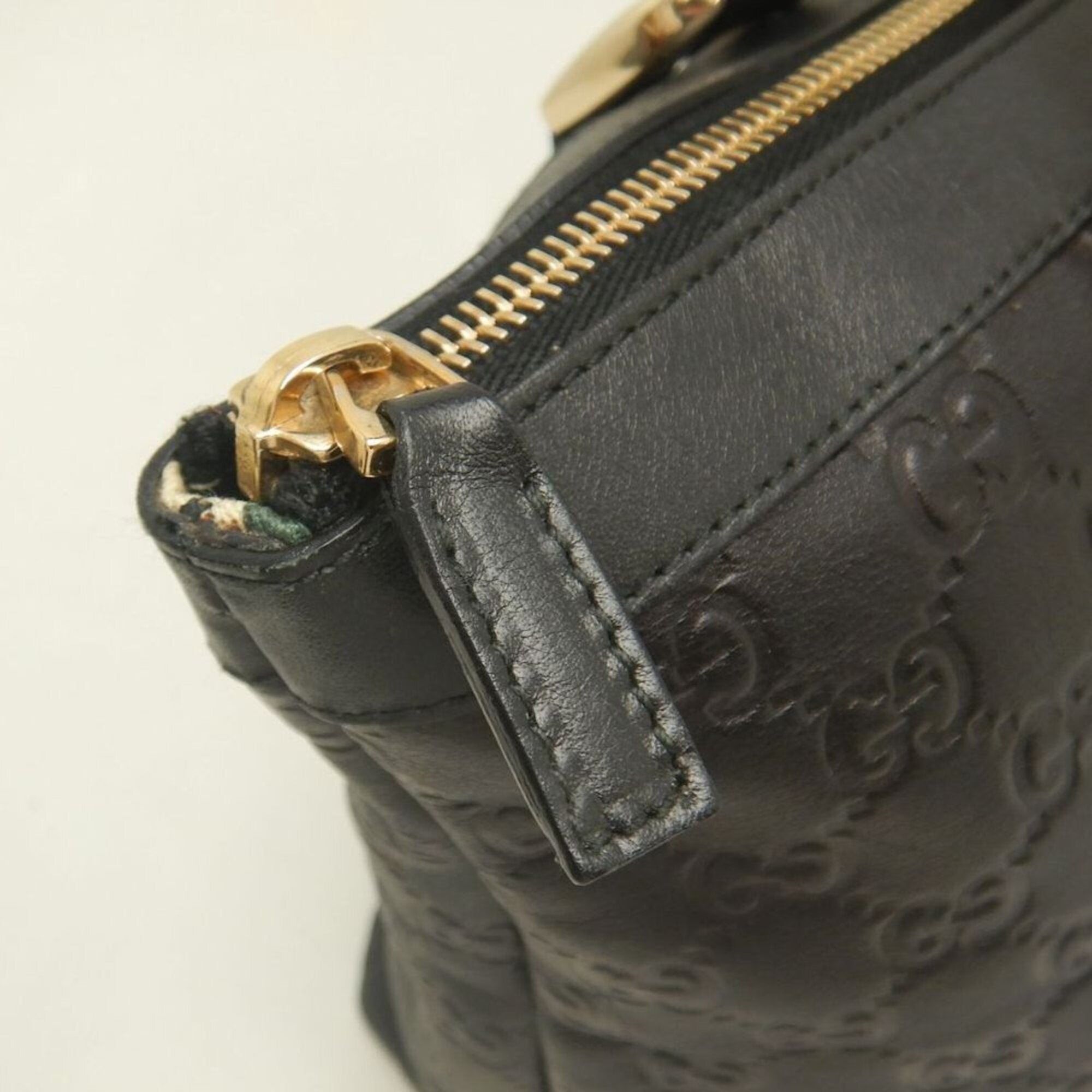 Gucci Black Leather Tote Bag (Pre-Owned)