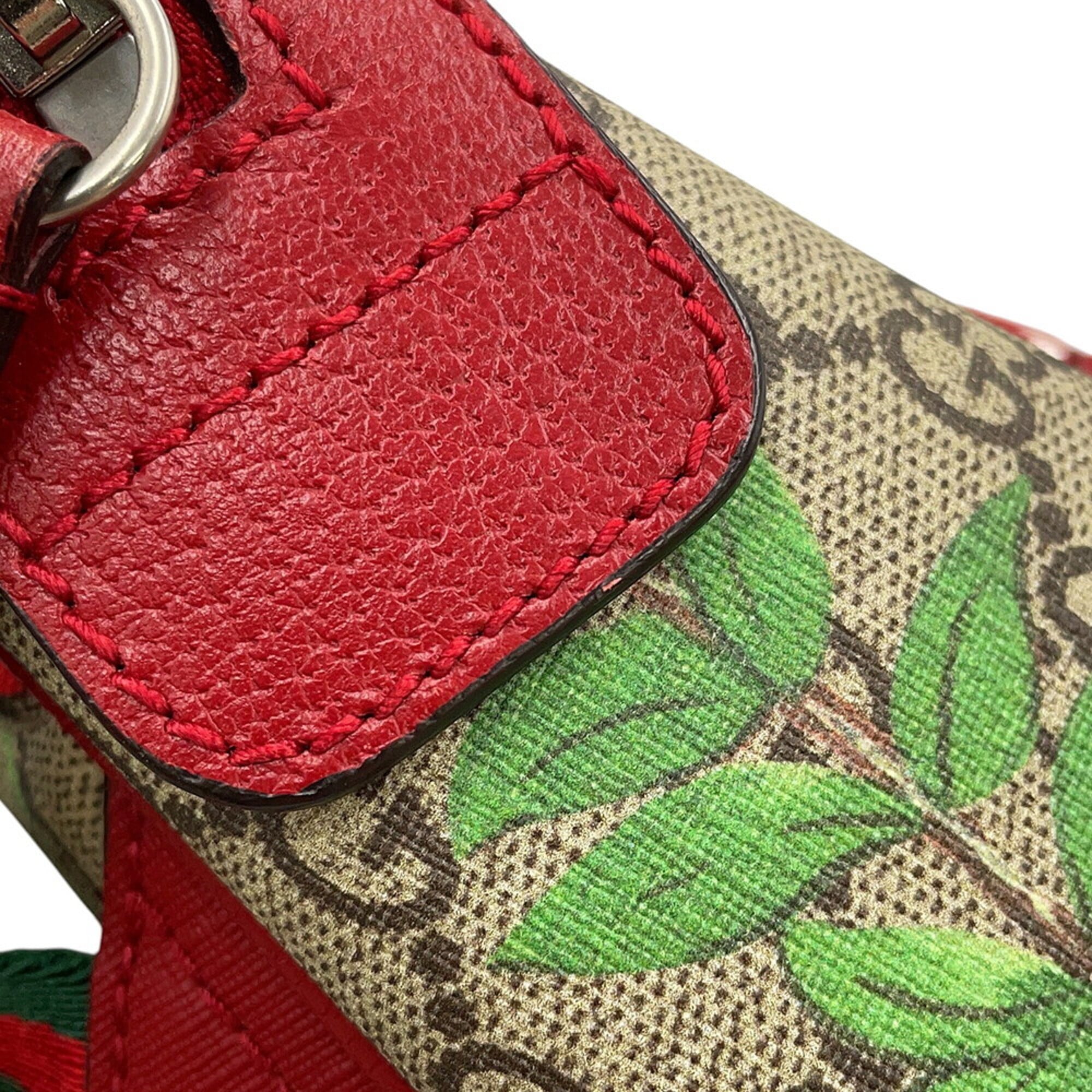 Gucci Multi-Color Red Color Gg Supreme Backpack (Pre-Owned)