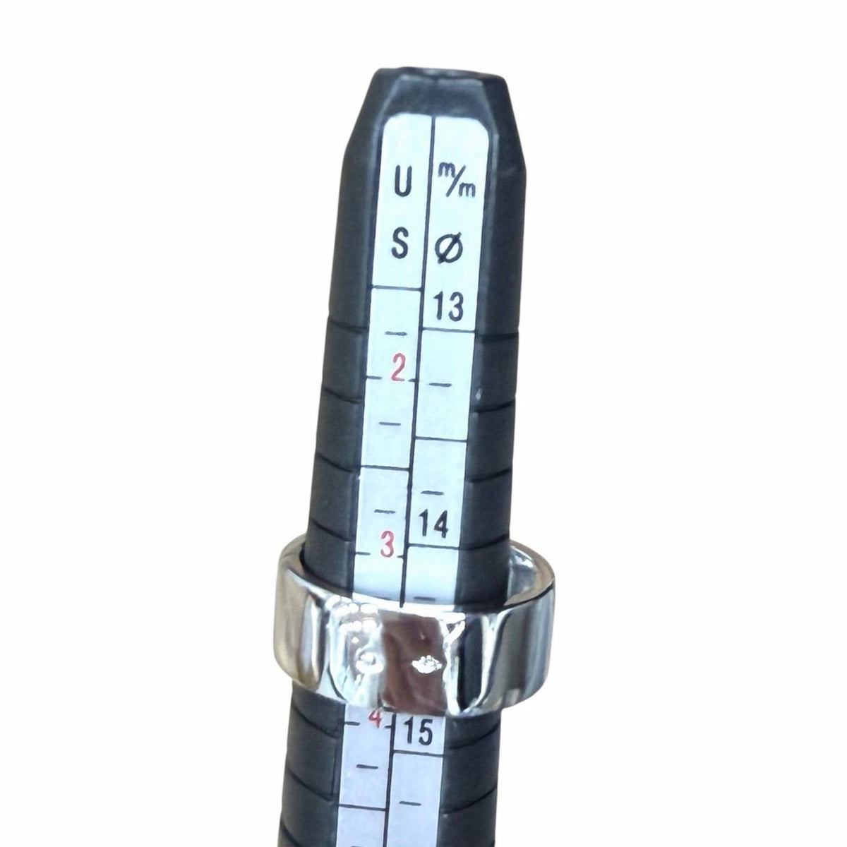 Hermes Silver Silver 925 Band Ring (Pre-Owned)