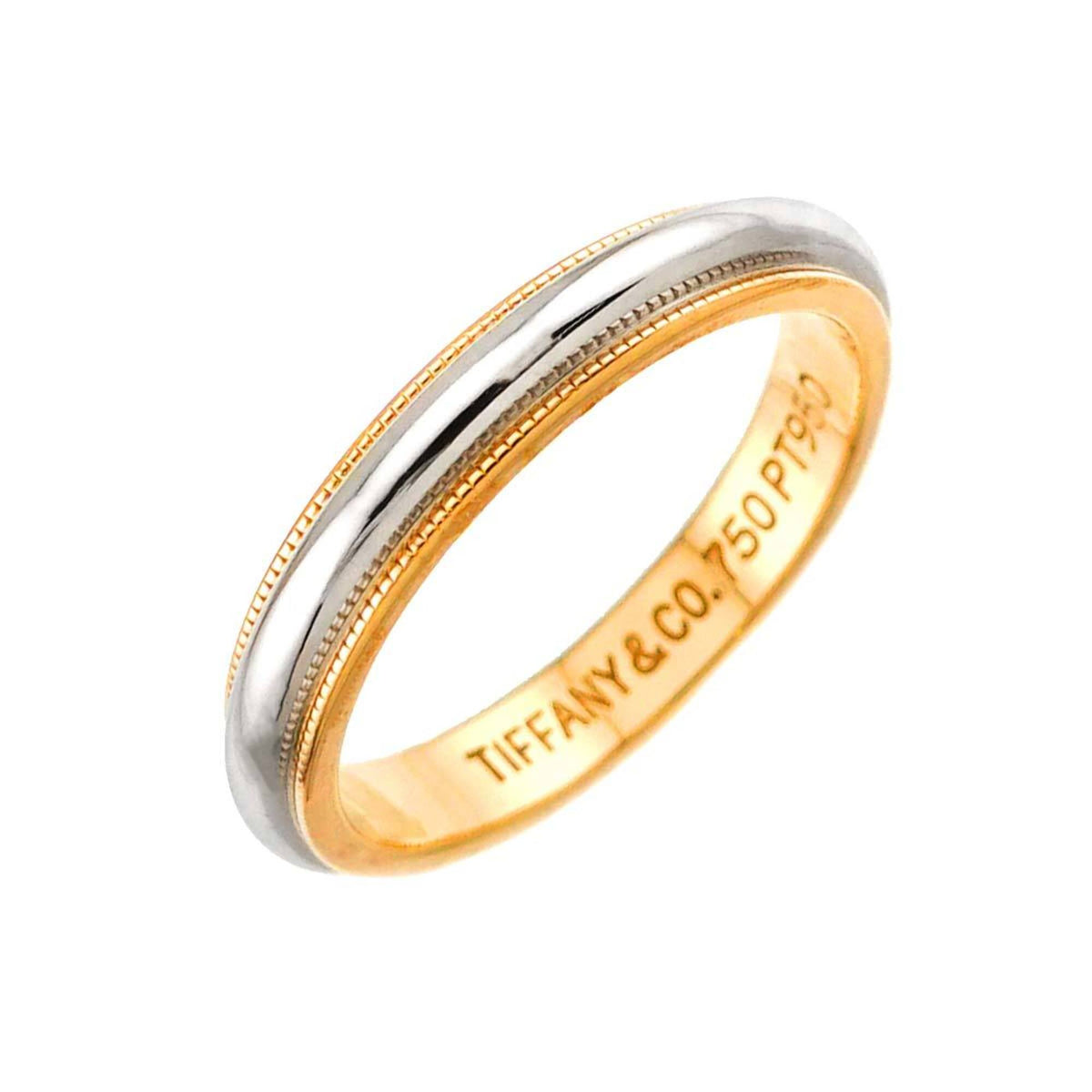Tiffany Yellow Gold (18K) Platinum 950 Band Ring (Pre-Owned)
