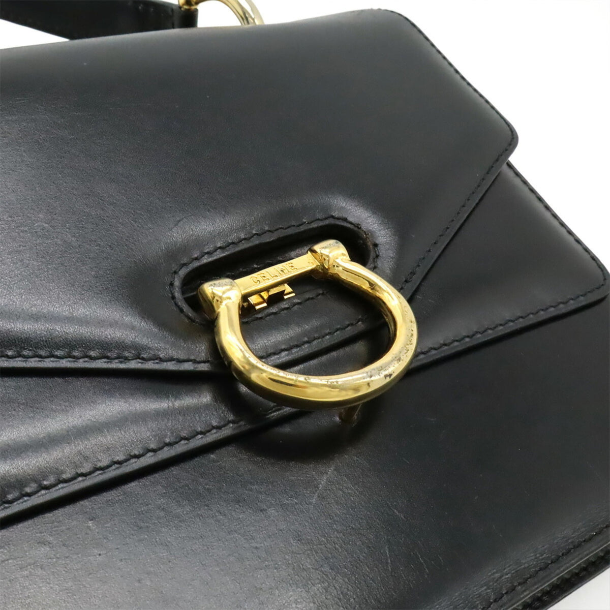 Celine Black Leather Handbag (Pre-Owned)