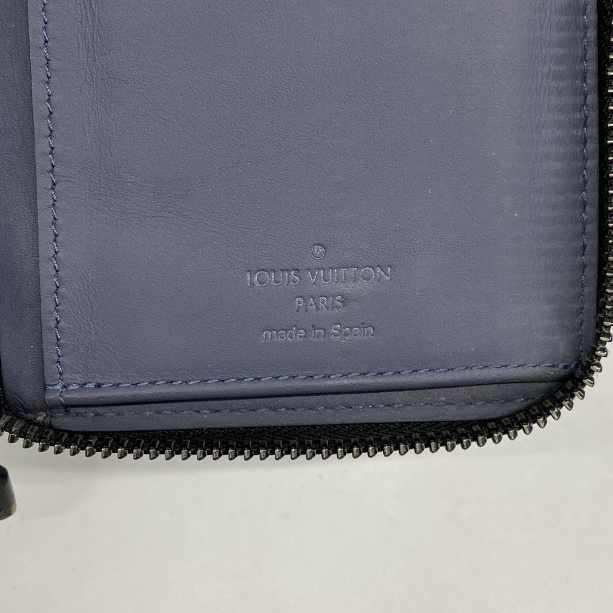 Louis Vuitton Navy Long Wallet (Bi-Fold) (Pre-Owned)
