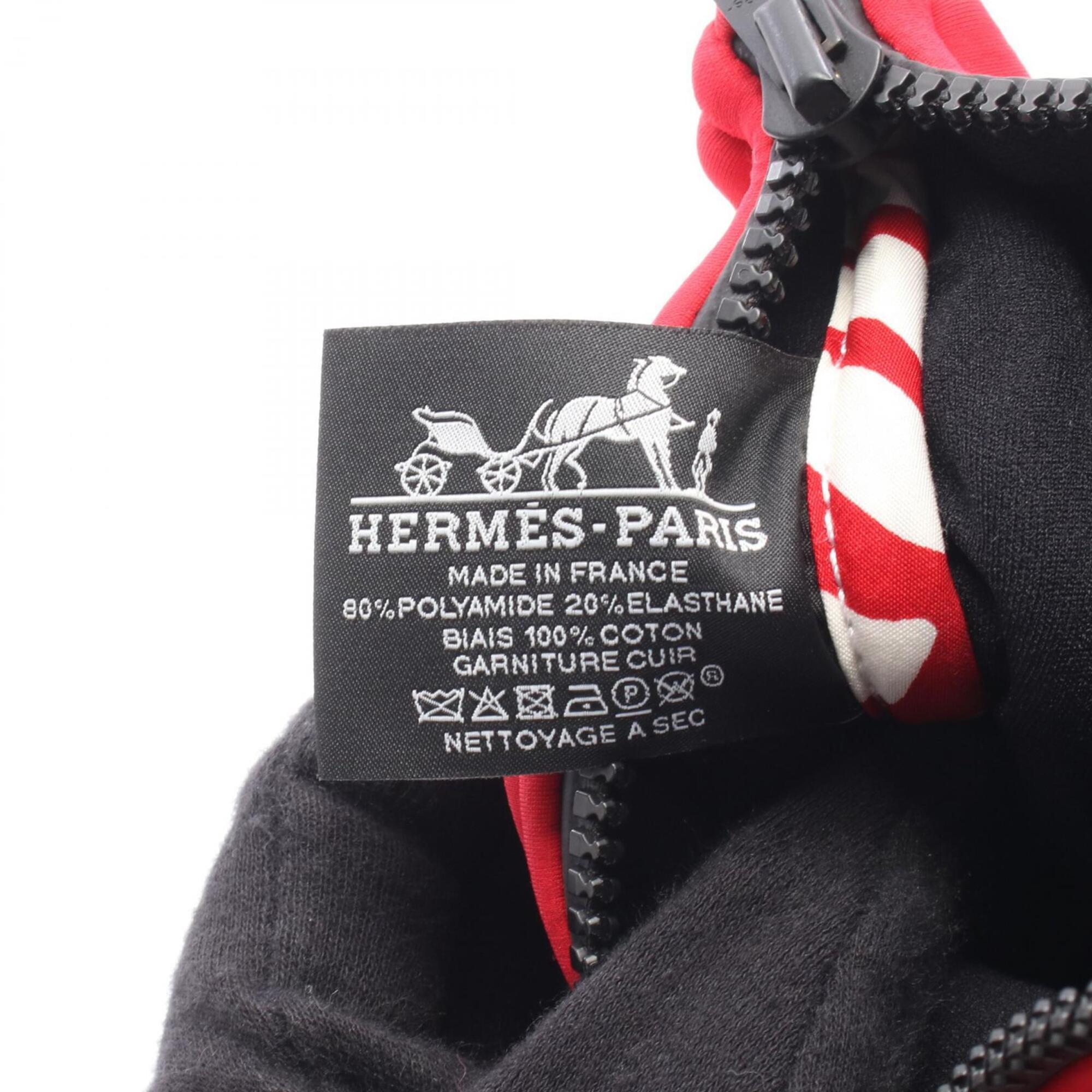 Hermes Red Color Neoprene Pouch (Pre-Owned)